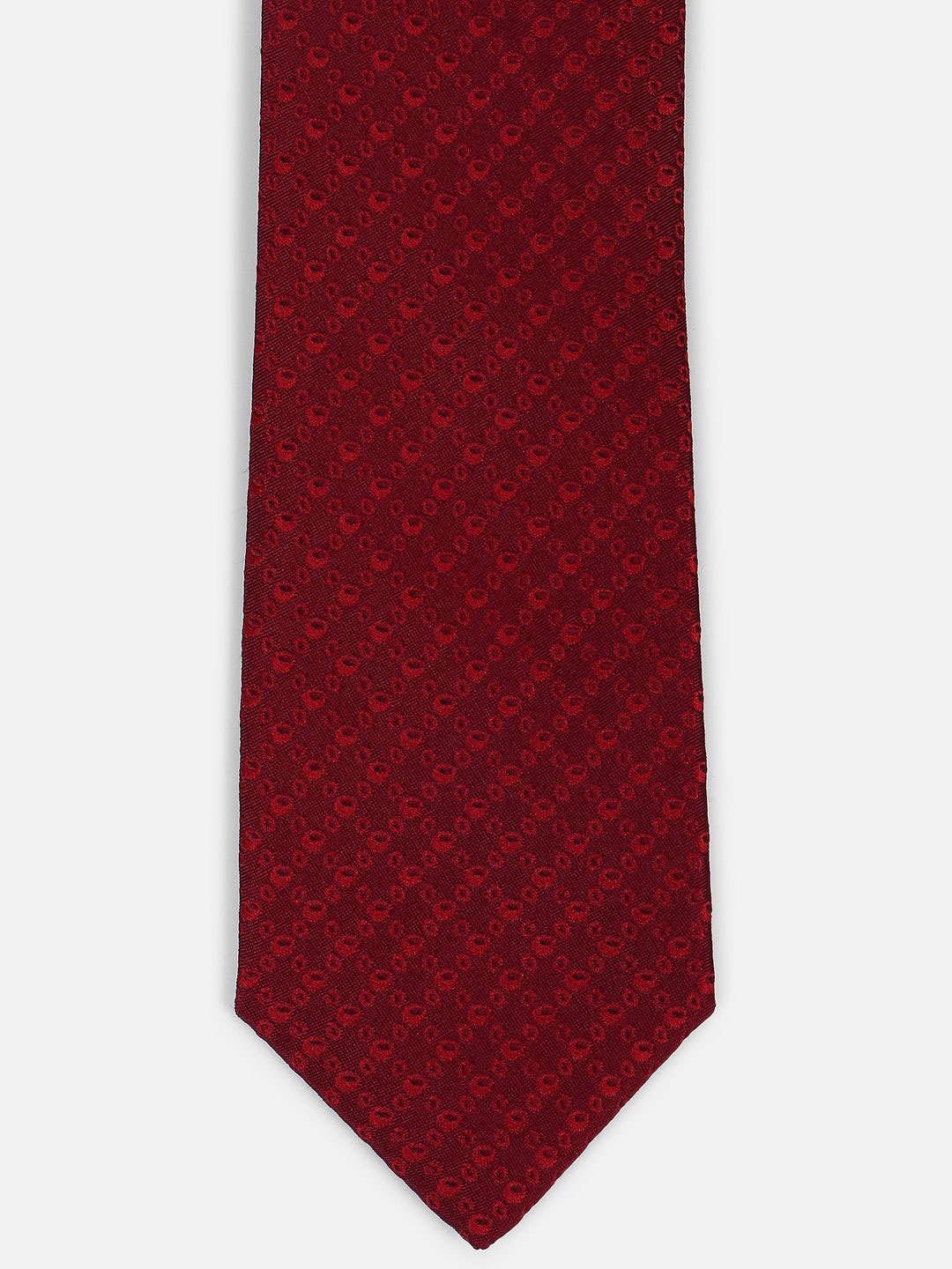 

Louis Philippe Men Checked Broad Tie, Maroon