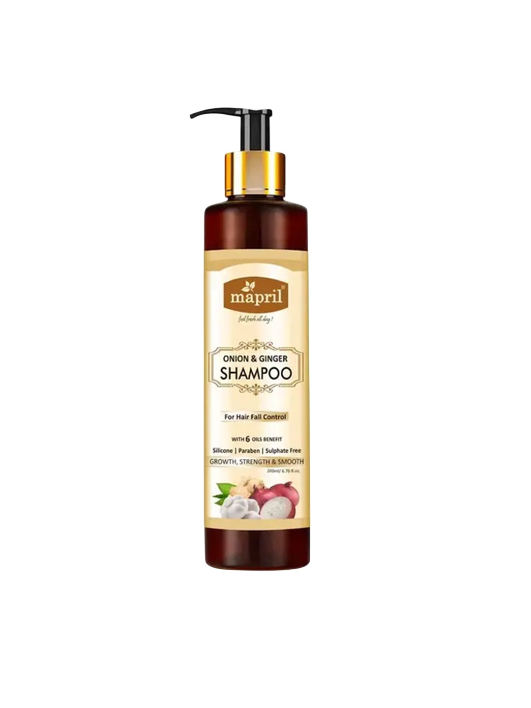 

MAPRIL Onion & Ginger Shampoo- 200 ml, Brown