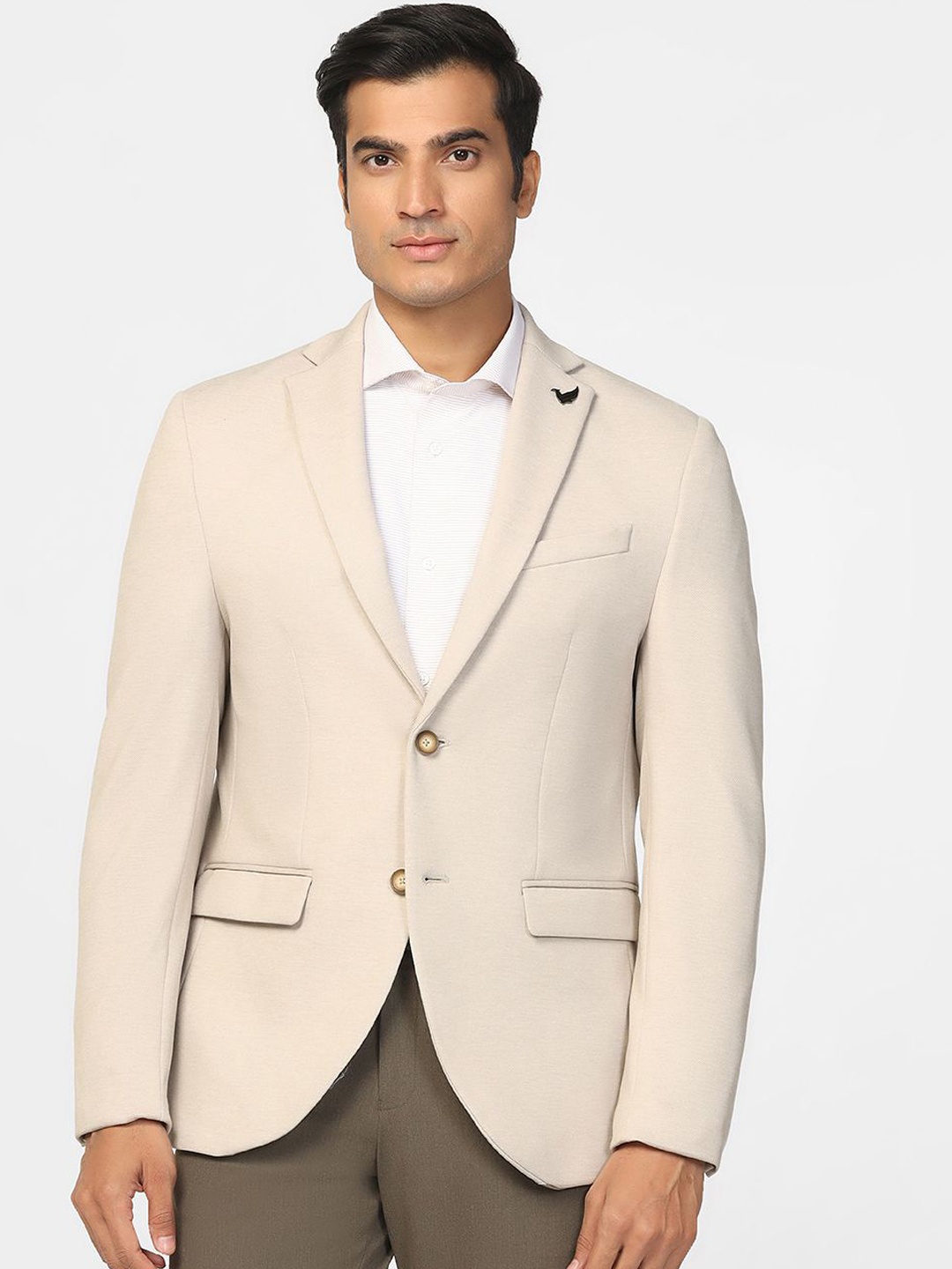 

Blackberrys Single Breasted Blazer, Beige