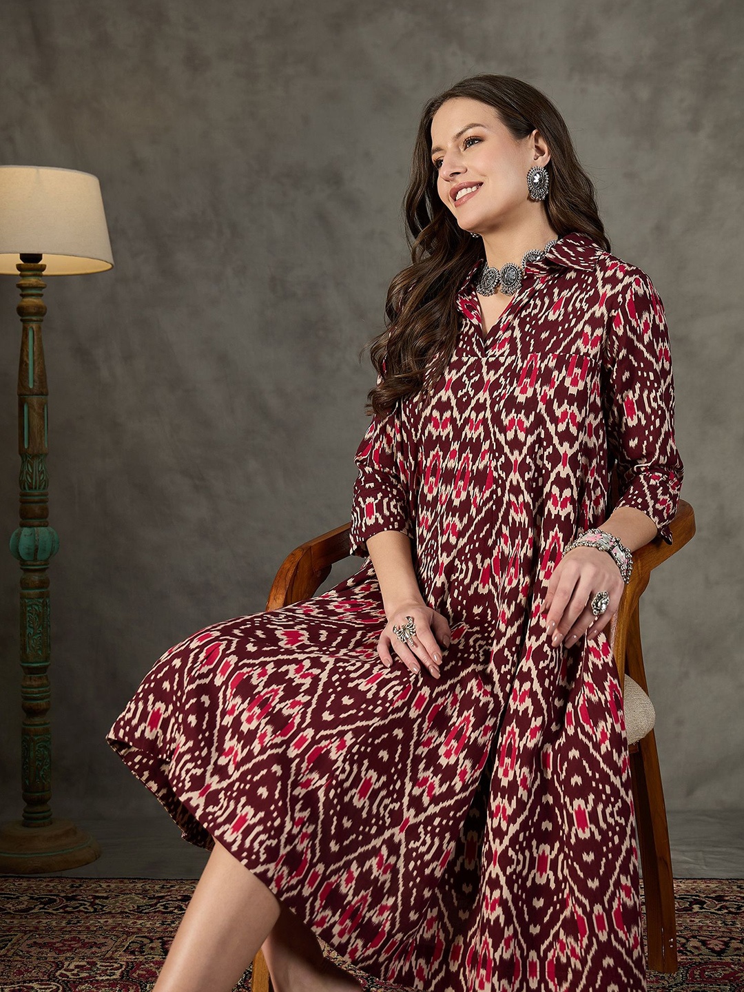 

InWeave Floral Print Maxi Dress, Purple