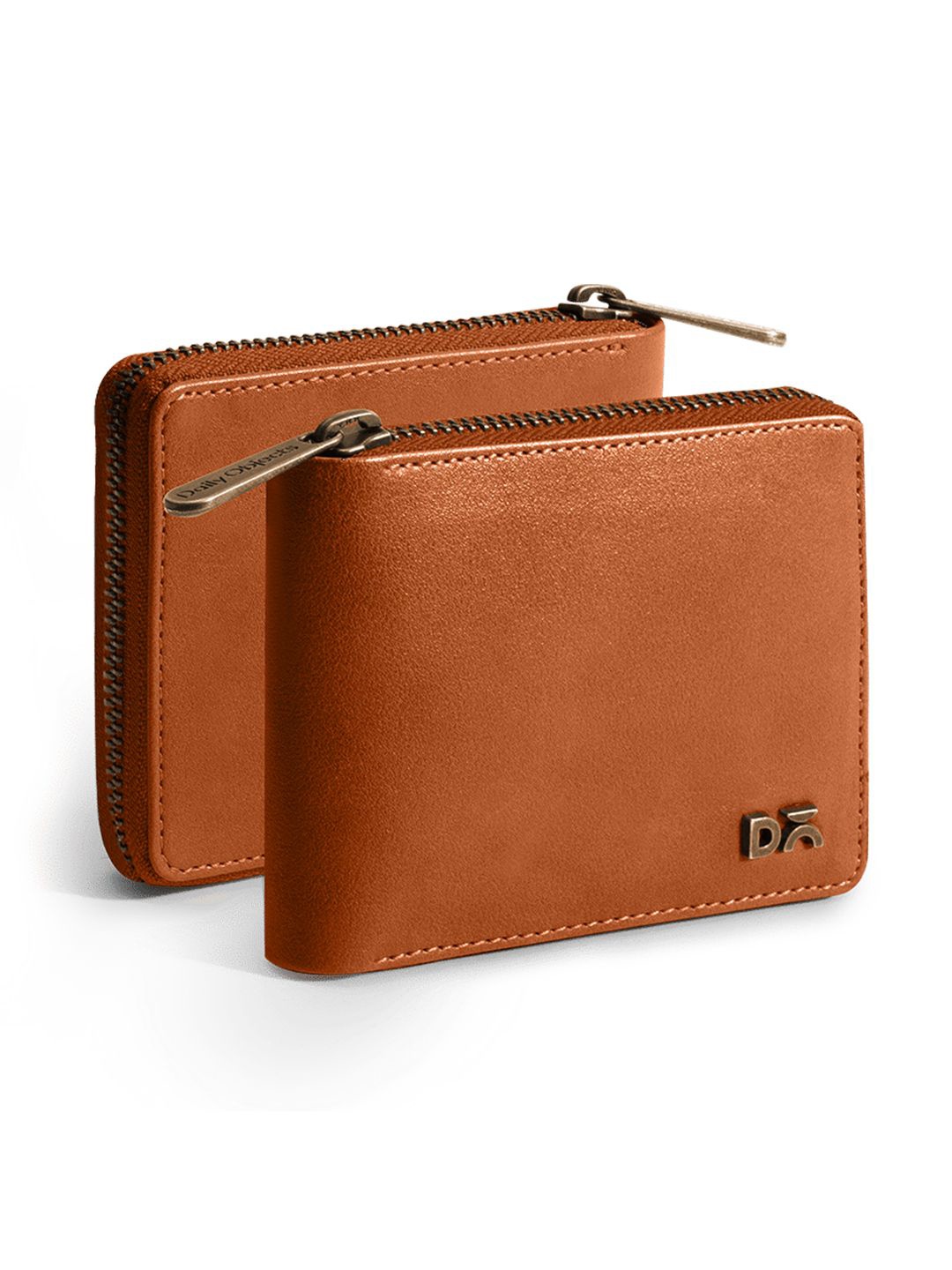 

DailyObjects Unisex Zip Around Wallet, Tan