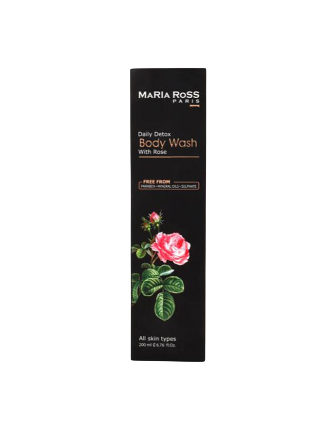 

MARIA ROSS PARIS Rose Body Wash For Deep Cleansing - 200 ml, White