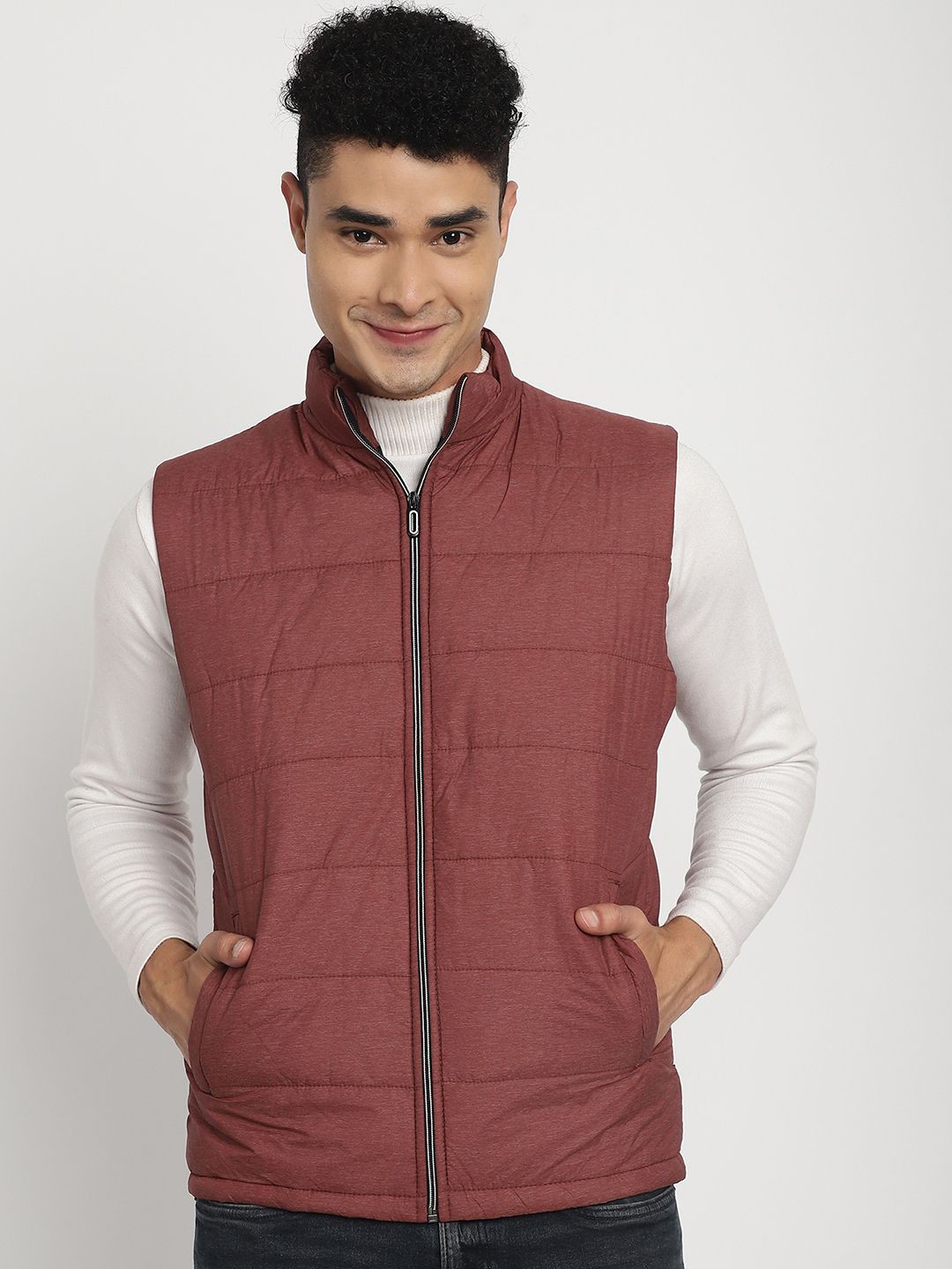 

SANHOK Men Lightweight Padded Jacket, Maroon