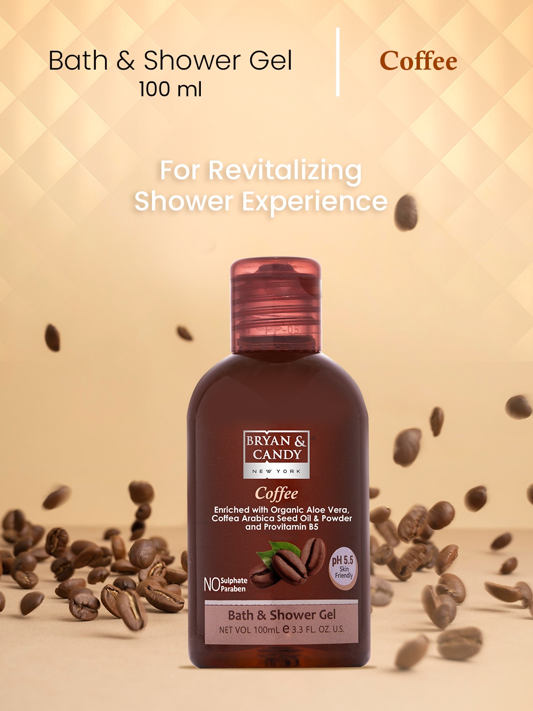 

BRYAN & CANDY NEW YORK Coffee Shower Gel- 100 ml, Na