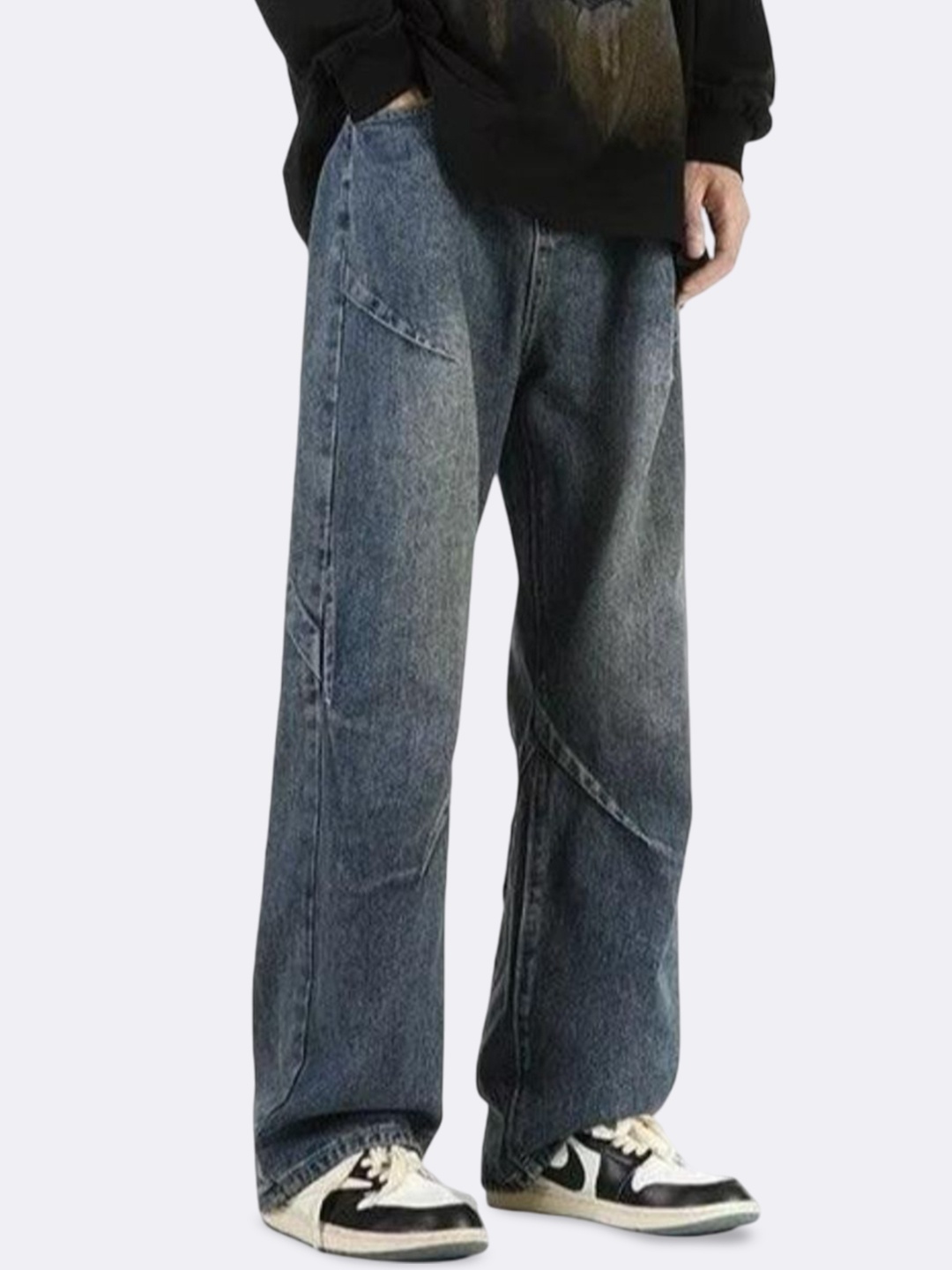 

HERE&NOW Men Relaxed Fit Light Fade Jeans, Blue