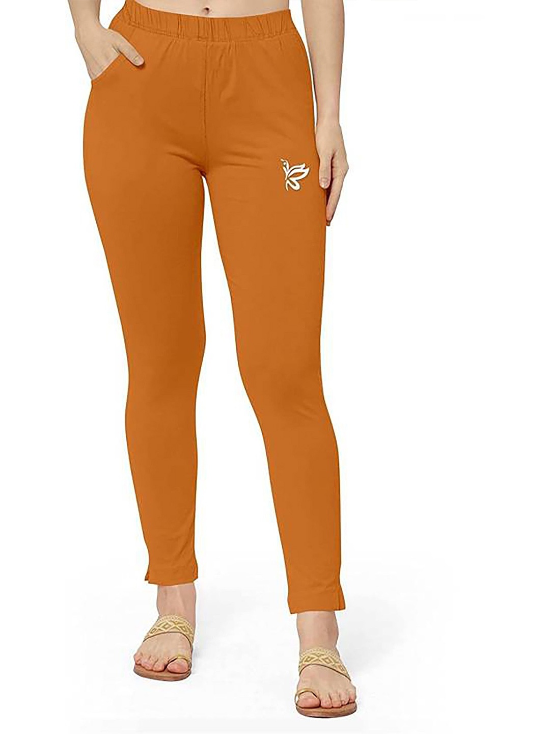 

Ktdd Trading Mid-Rise Ankle-Length Leggings, Mustard