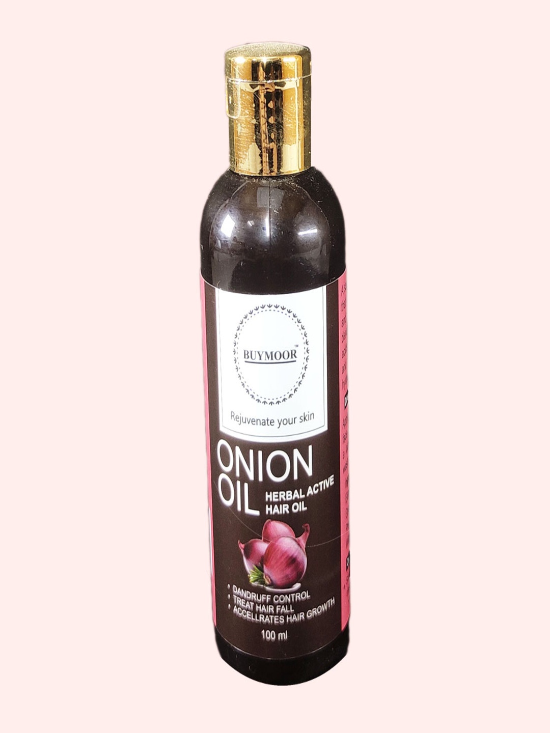 

BUYMOOR Onion Hair Oil For Hair Growth - 100 ml, Brown