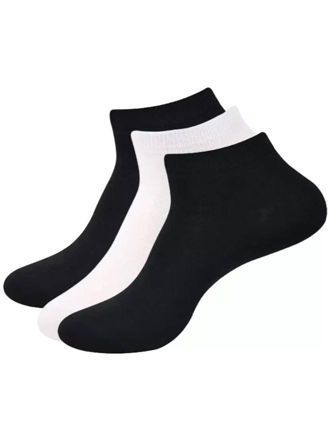 

Camey Men Pack Of 3 Ankle Length Socks, Black