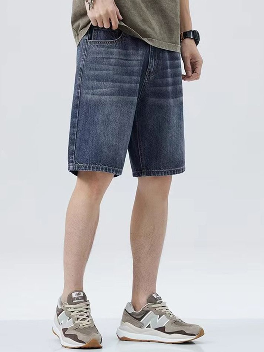 

StyleCast x Revolte Men Denim Shorts, Blue