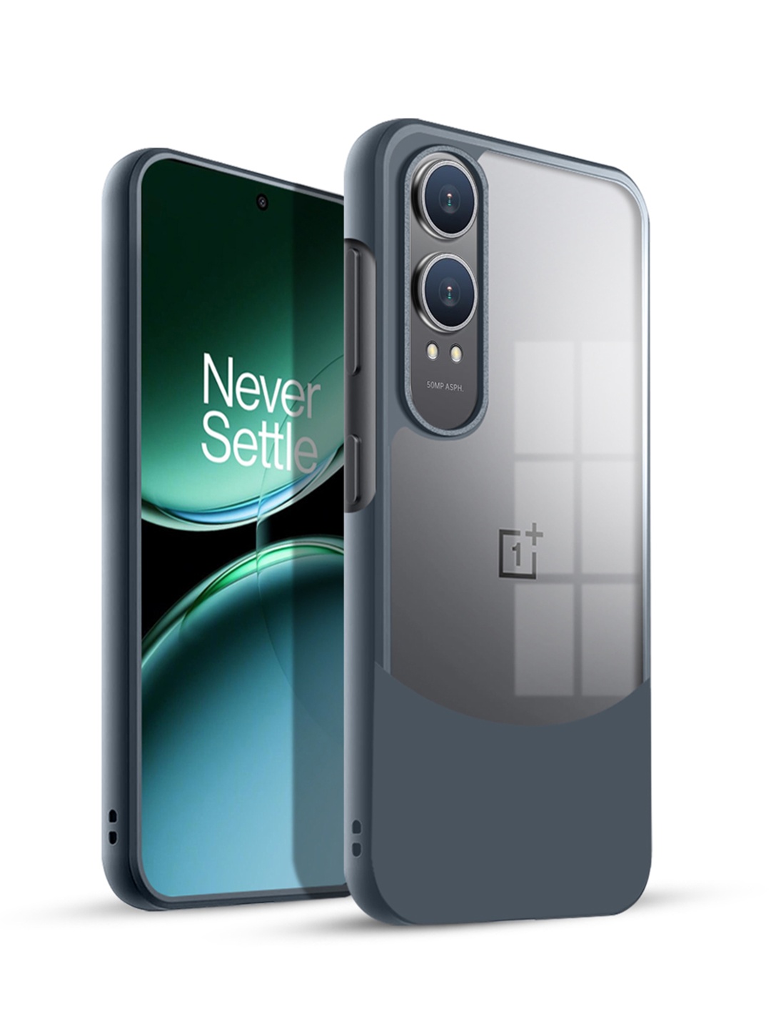 

Karwan Oneplus Nord CE4 Lite Ultra Hybrid Shockproof Back Case, Grey