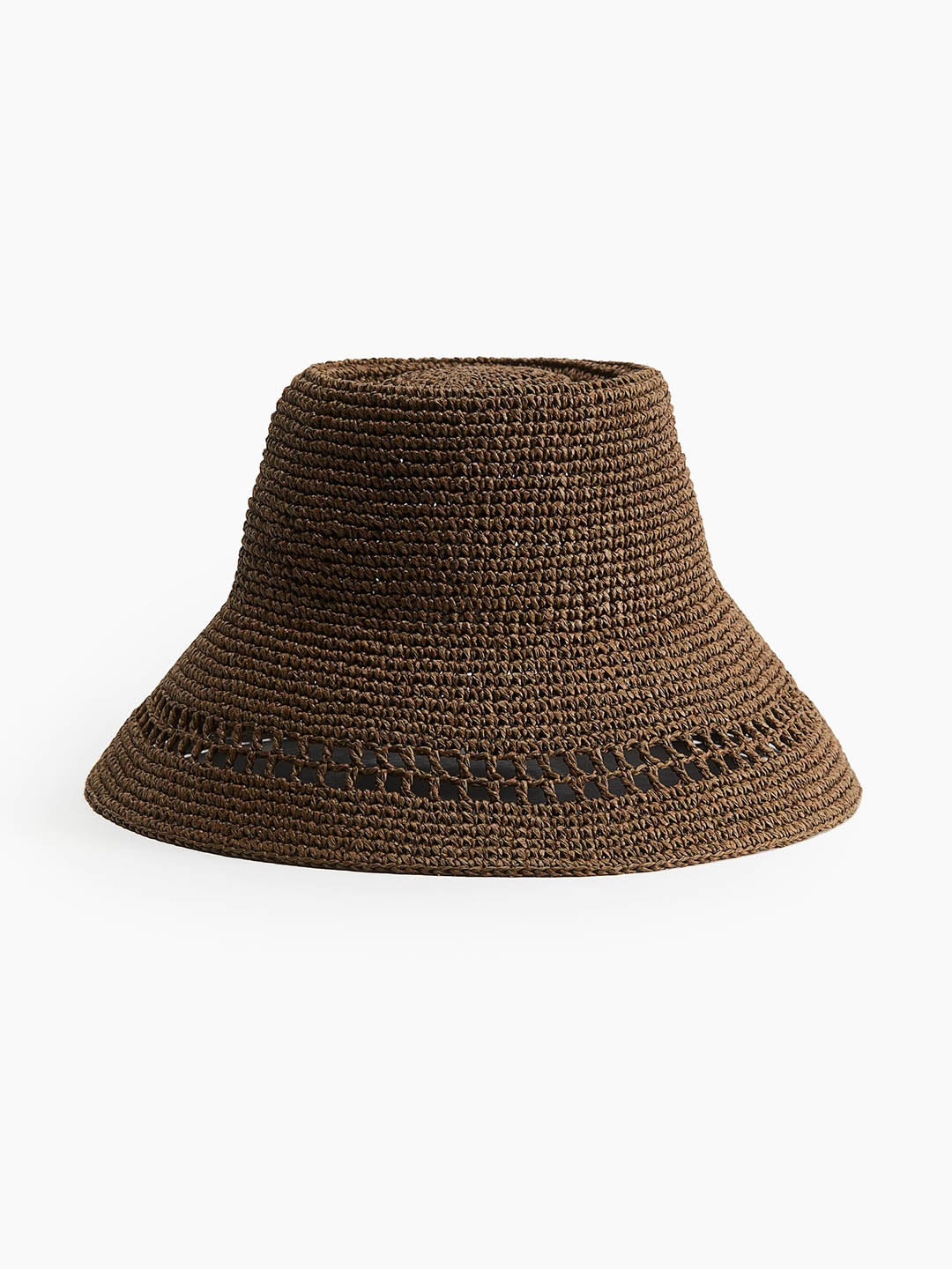 

H&M Straw Bucket Hat, Brown