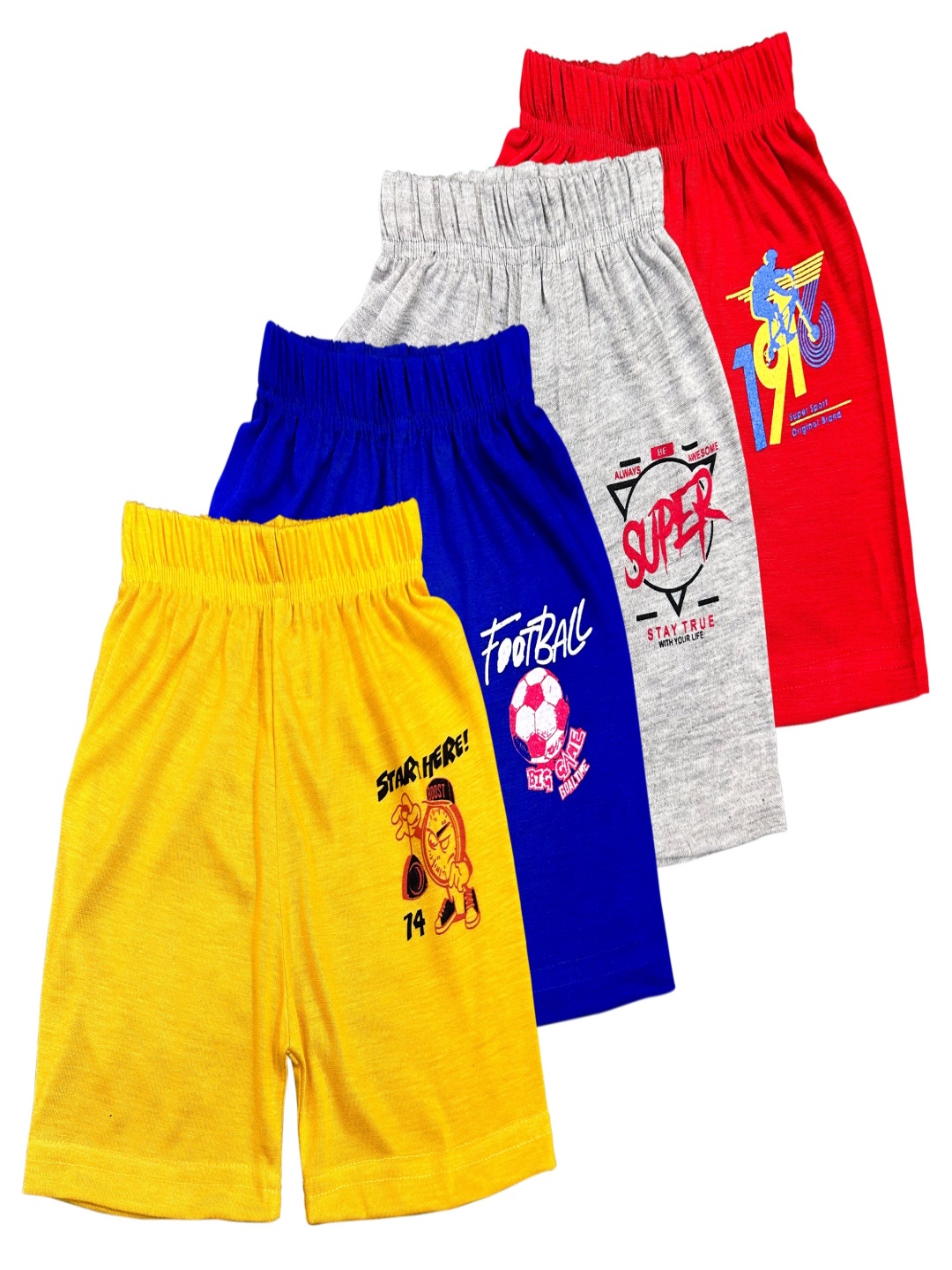 

Surfbae Unisex Kids Printed Running Shorts, Multi