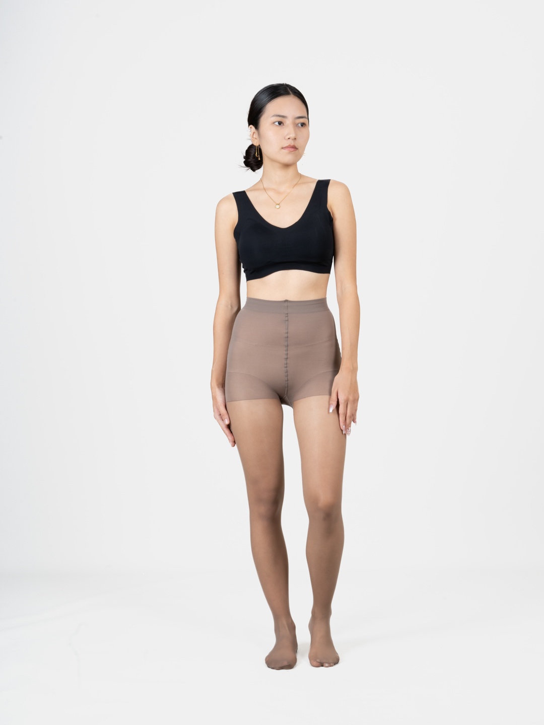 

Shapercult Women Ultra Premium Anti-Scratch Transparent Stockings, Brown