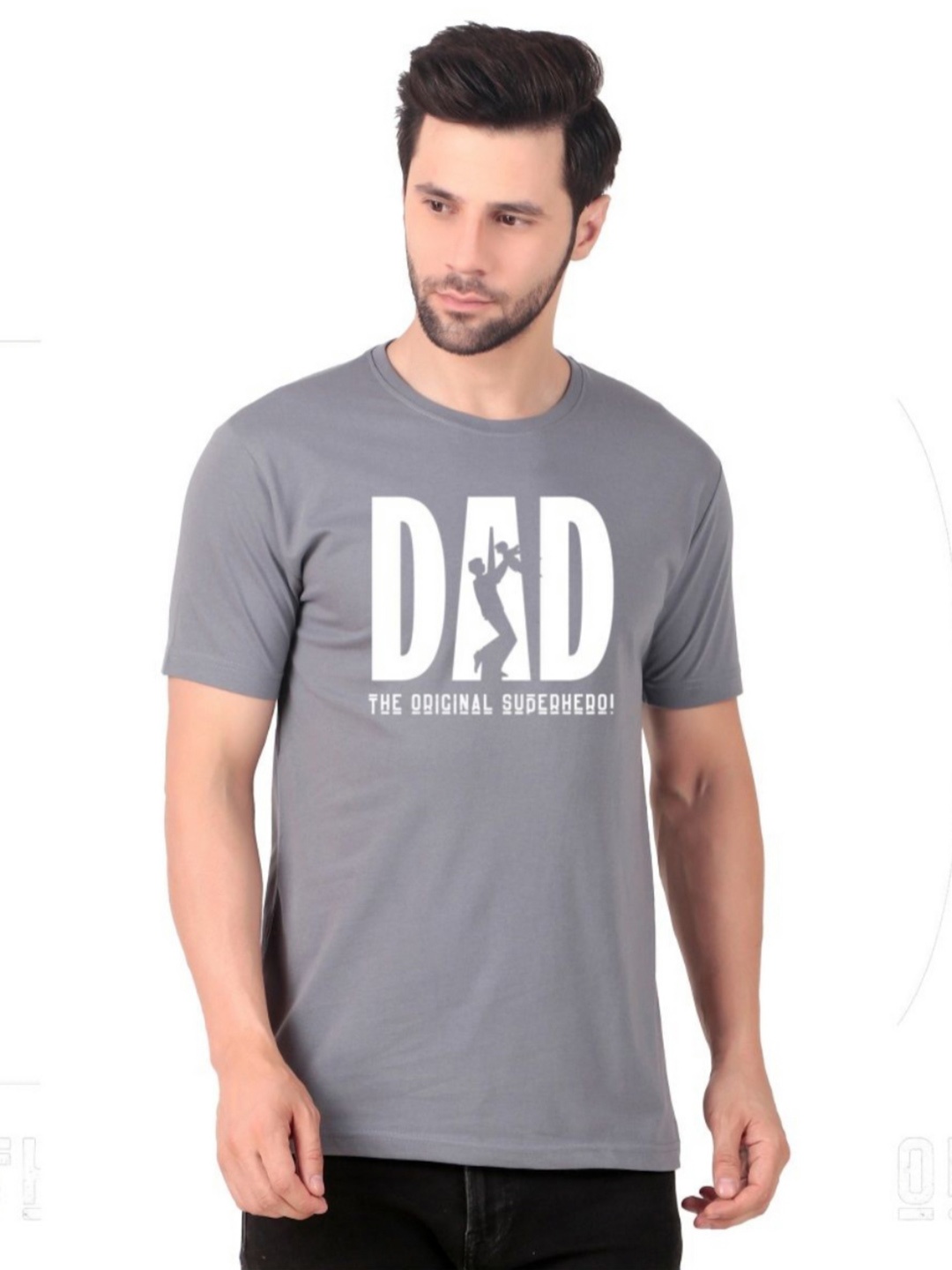 

FABSTIEVE Men Printed Pockets T-shirt, Grey