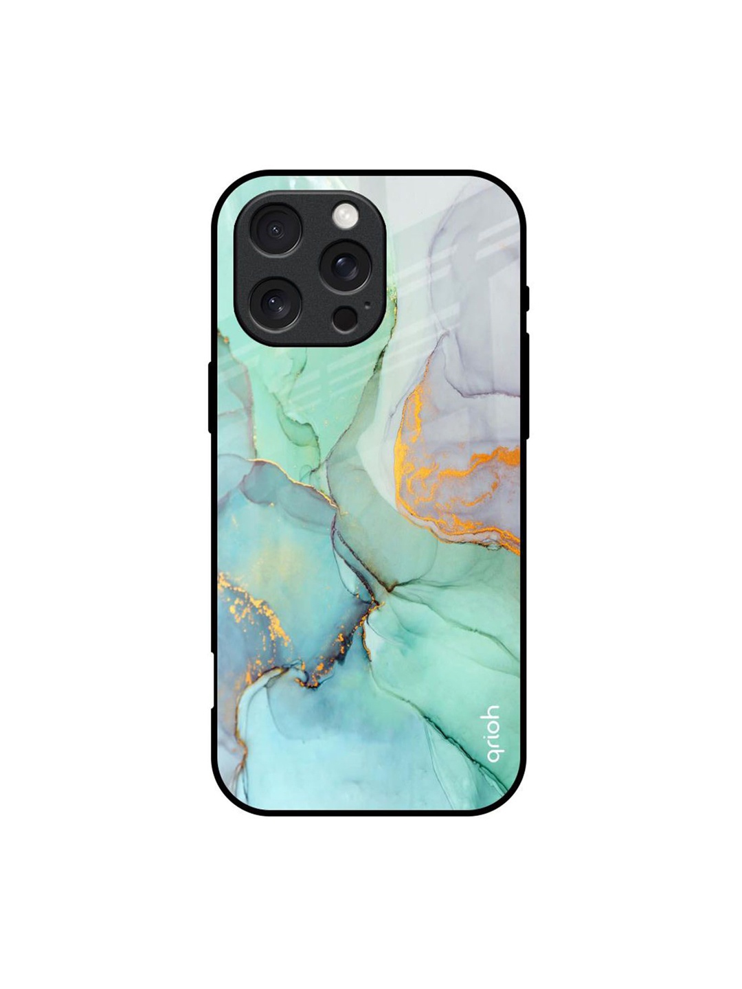 

QRIOH Quirky Printed iPhone 16 Pro Max Back Case Mobile Accessories, Green