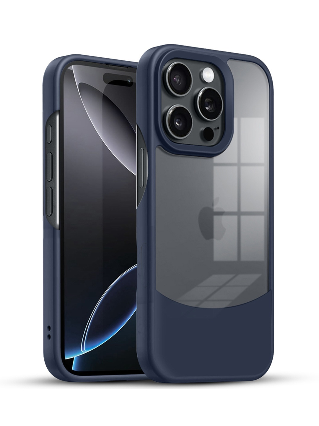 

Karwan iPhone 15 Pro Max Ultra-Hybrid Shockproof Back Case, Blue