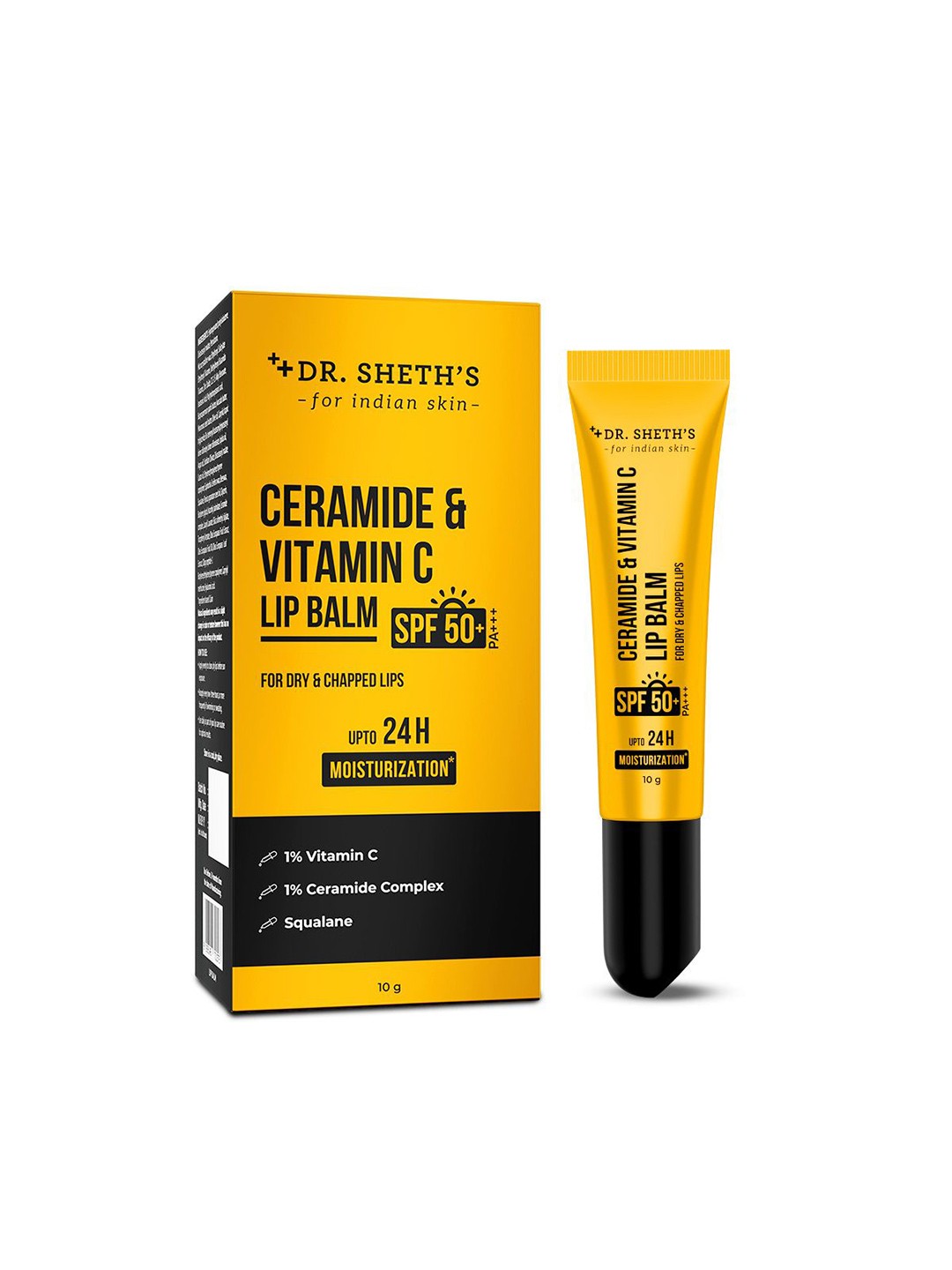 

DR. SHETHS Ceramide & Vitamin C Lip Balm- 10 g, Transparent