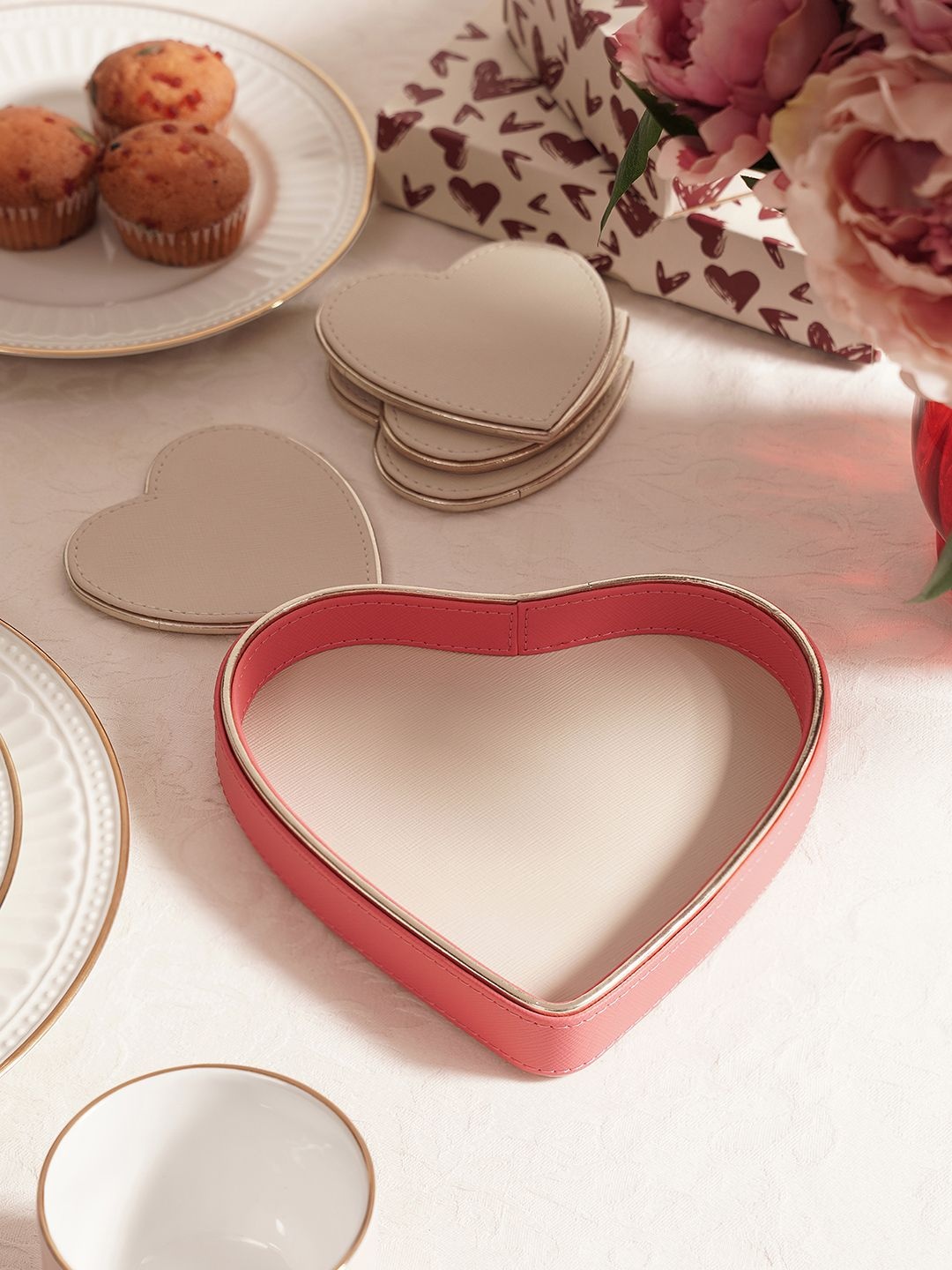 

Pure Home and Living Unisex Pink Serving Tray