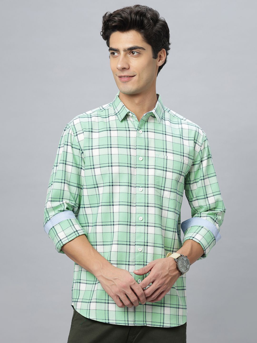 

NEON CHILLIE Men Tartan Checks Opaque Checked Casual Shirt, Multi