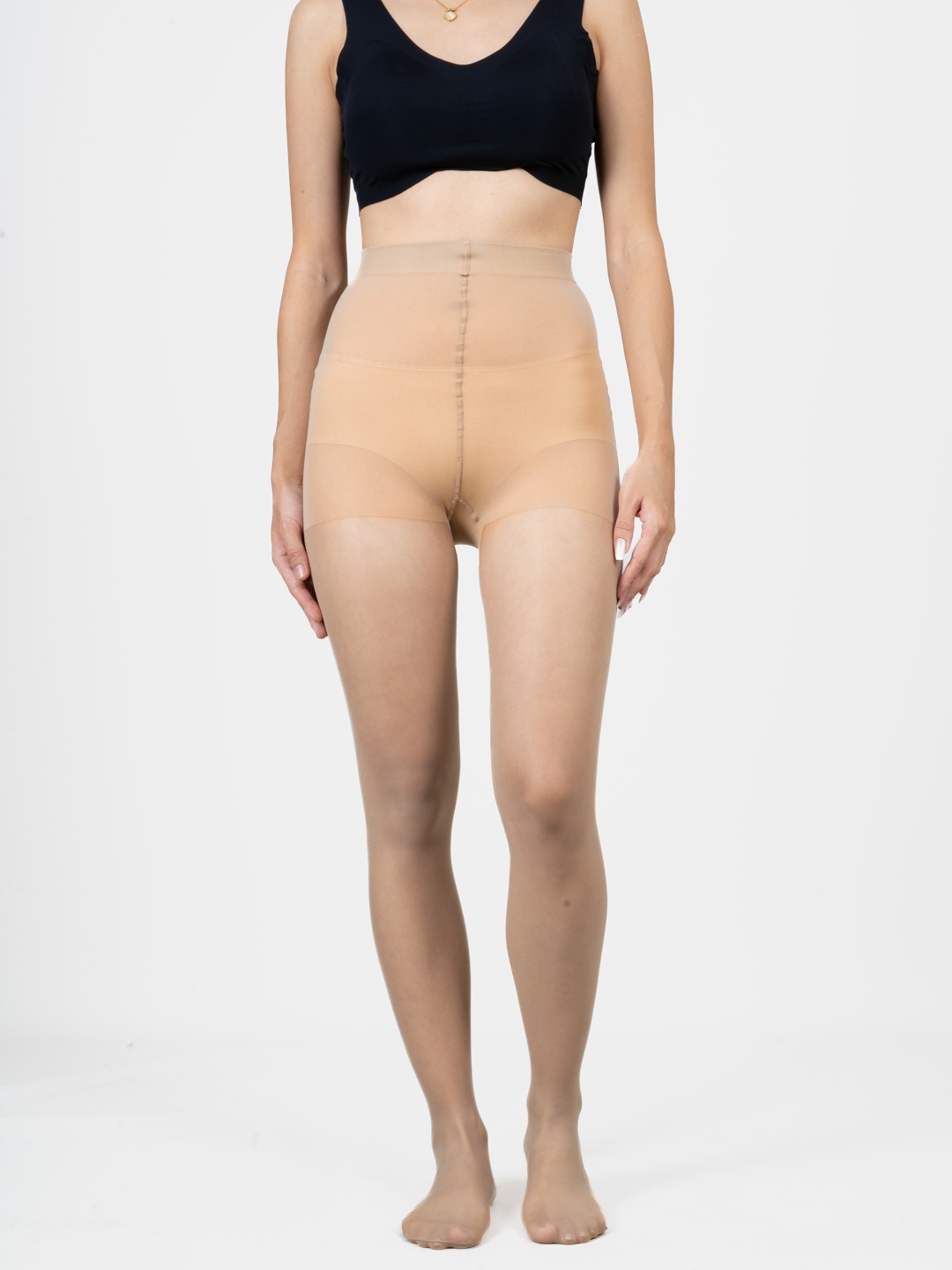 

Shapercult Women Ultra Premium Anti-Scratch Transparent Stockings, Beige