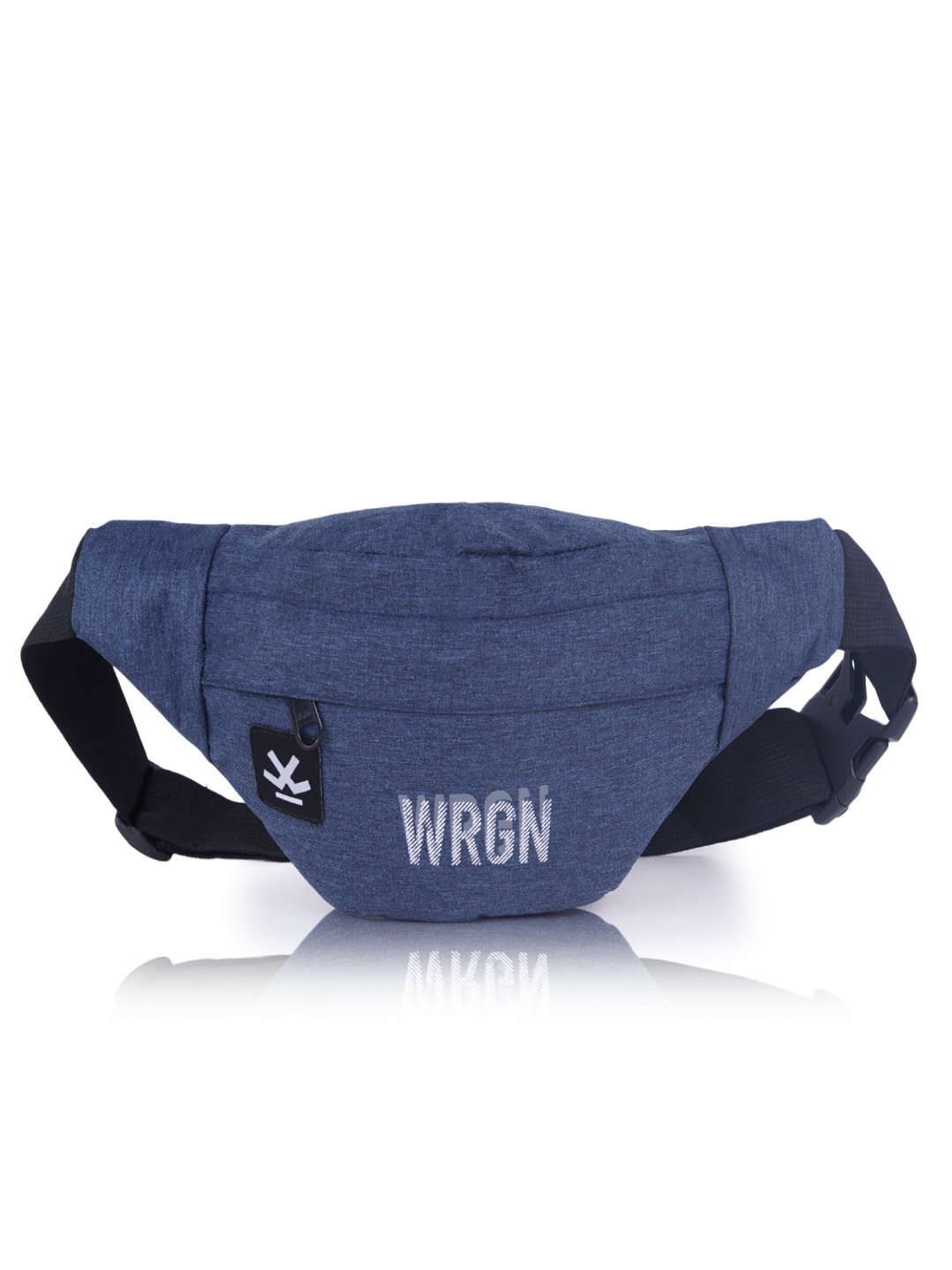 

WROGN HikePro Brand Logo Printed Waist Bag, Navy blue