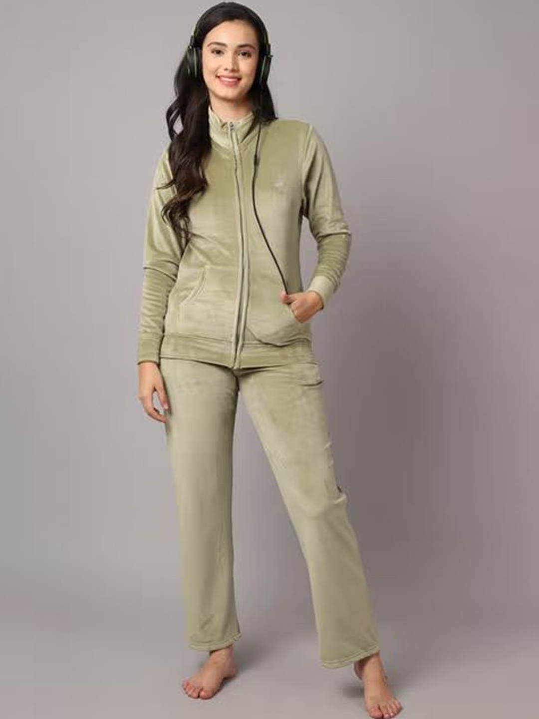 

FNOCKS Sweatshirt & Trousers Co-Ords, Green
