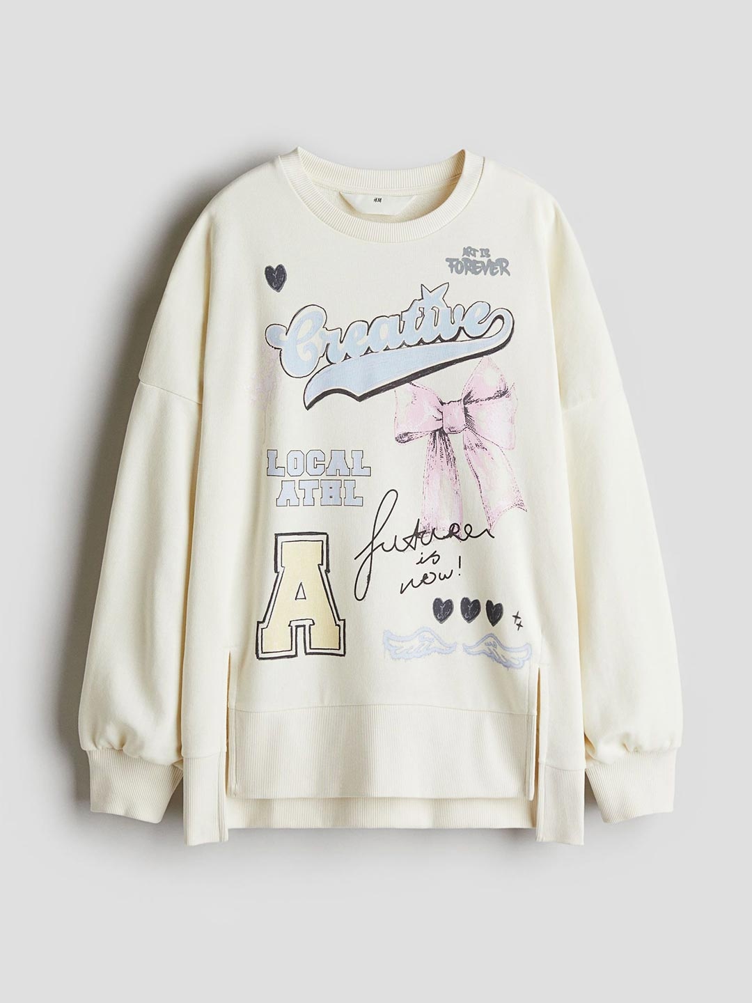 

H&M Oversized Sweatshirt, White