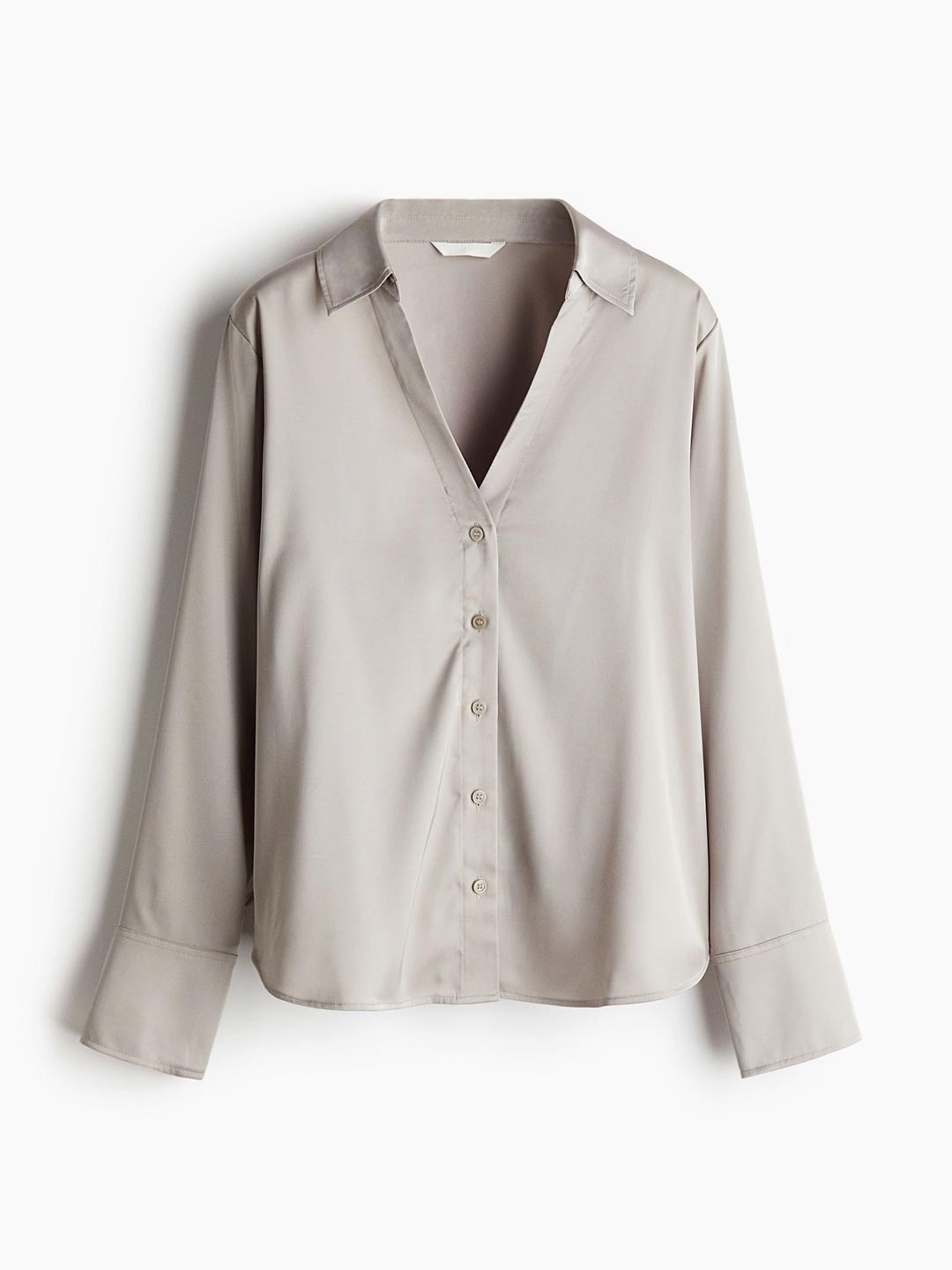 

H&M Women V-Neck Blouse, Grey