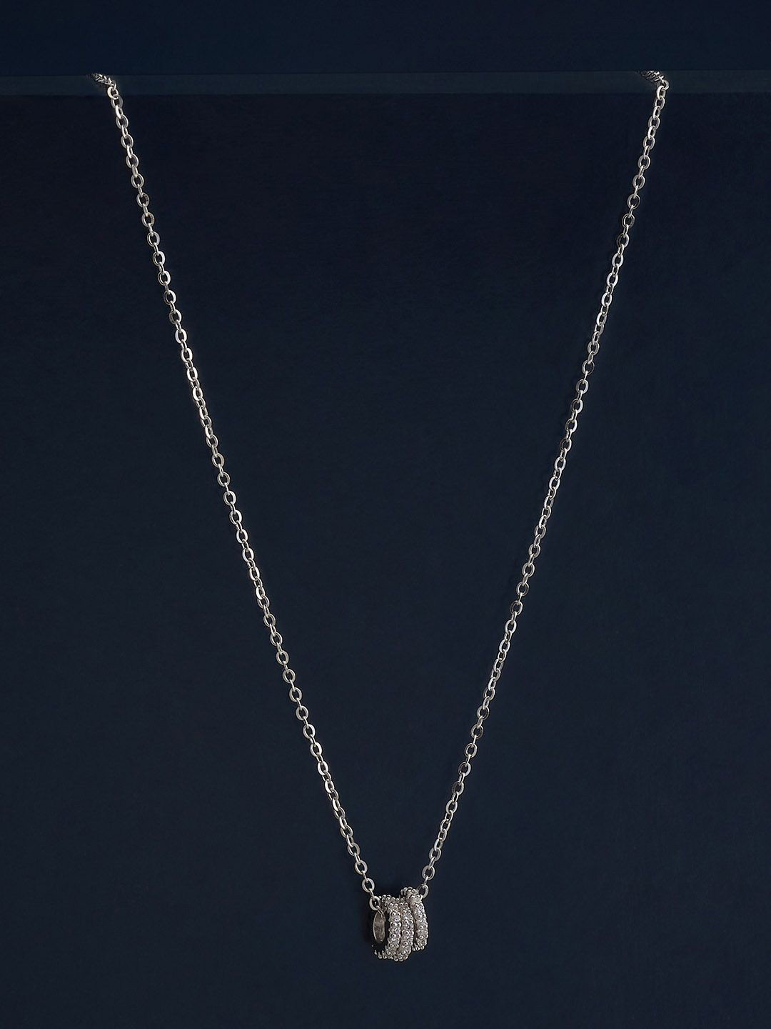 

Kushal's Fashion Jewellery 92.5 Silver Rhodium-Plated Contemporary Pendants