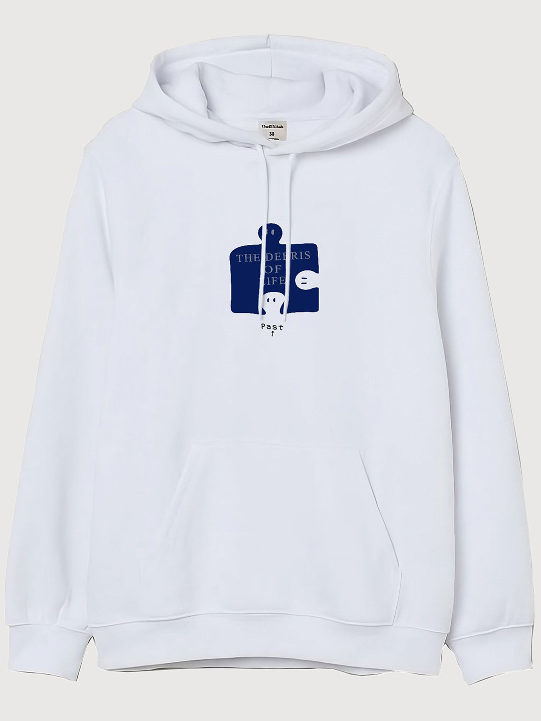 

TheBTclub Men The Debris Of Life Hooded Sweatshirt, White
