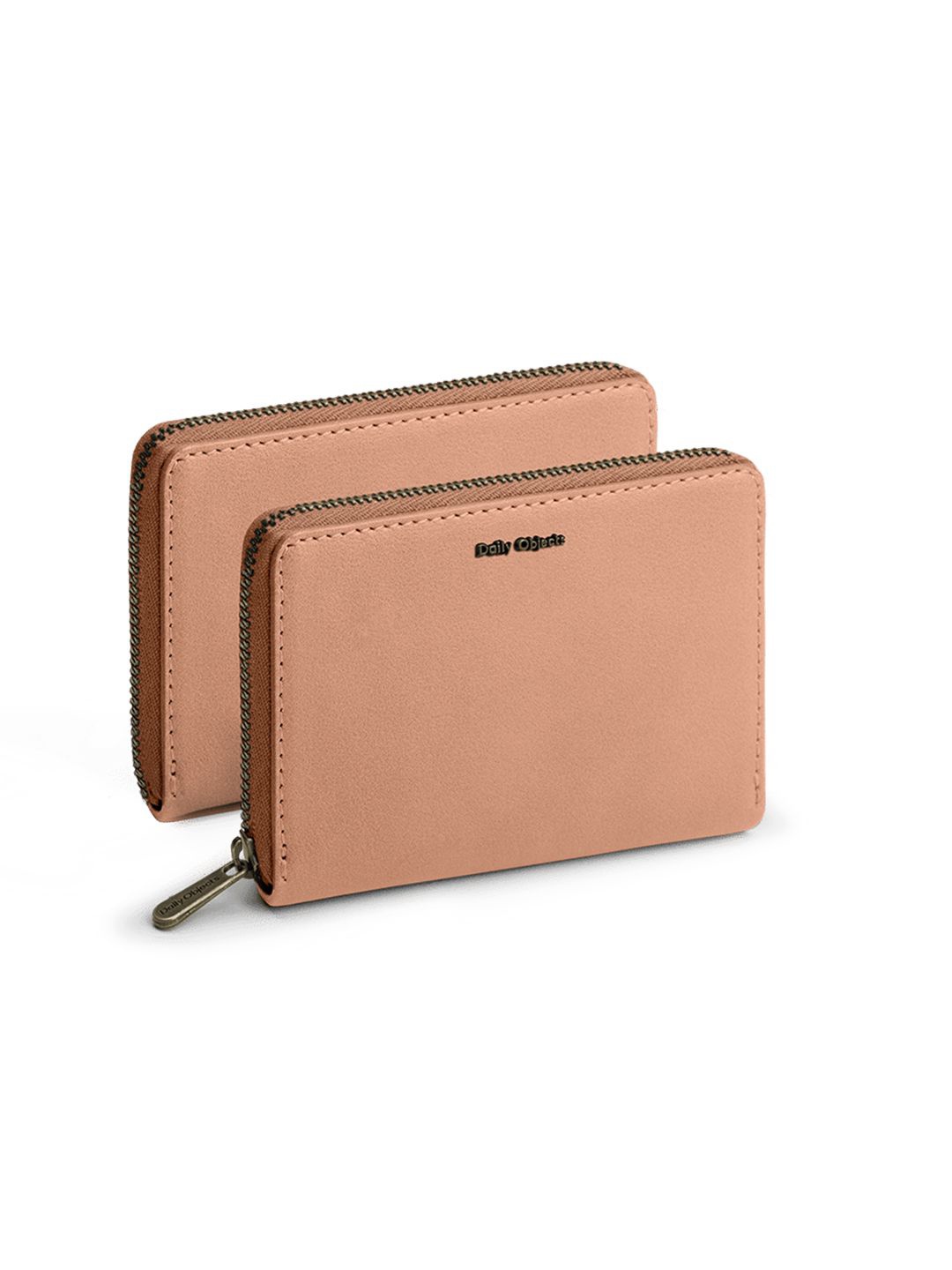 

DailyObjects Unisex Zip Around Wallet, Tan