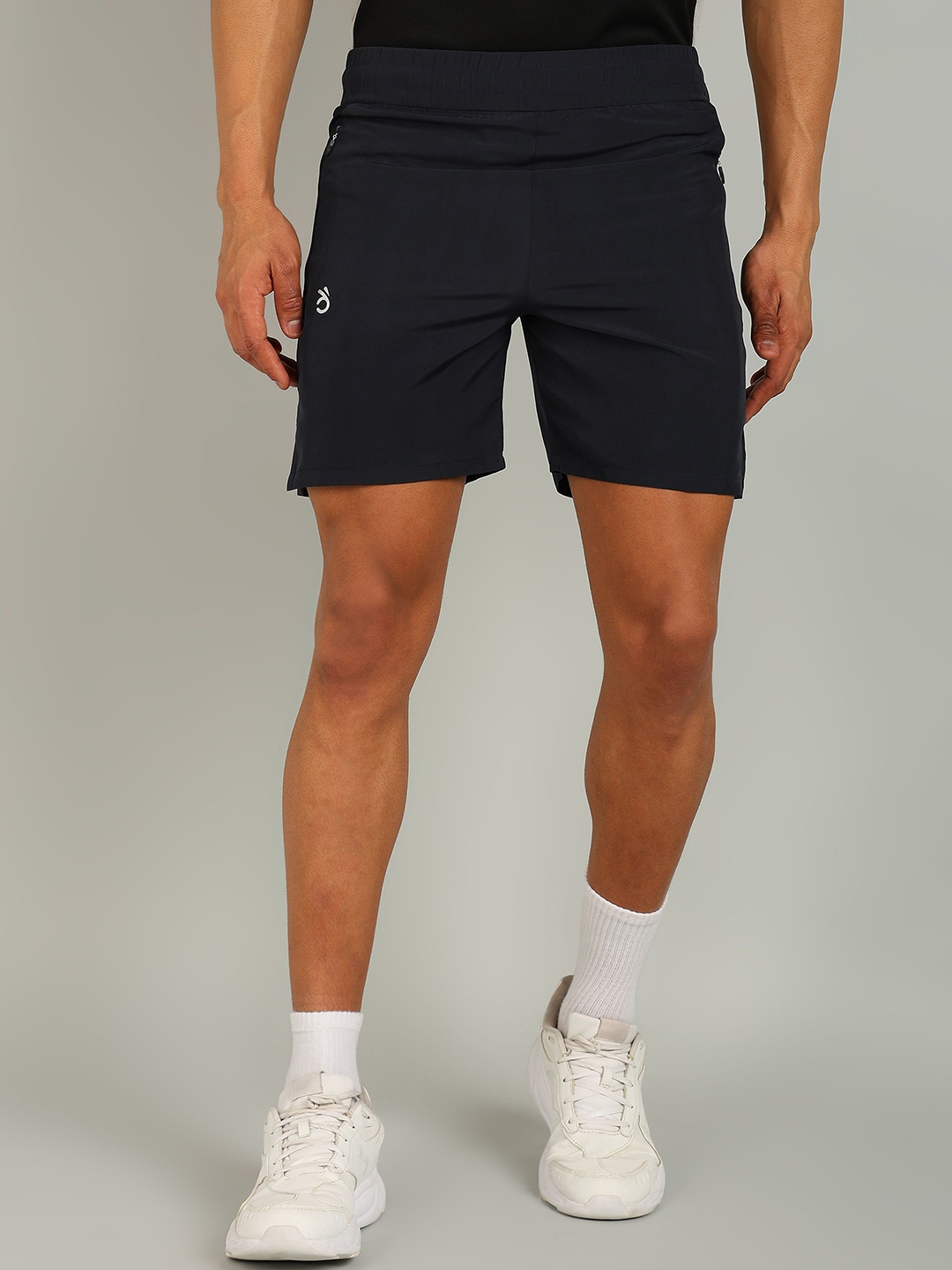 

Moda Rapido Men Slim Fit Sports Shorts, Navy blue