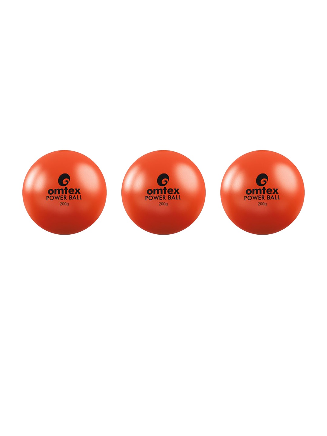 

Omtex Men Pack of 3 Blue Power Weighted Ball 600gm, Orange