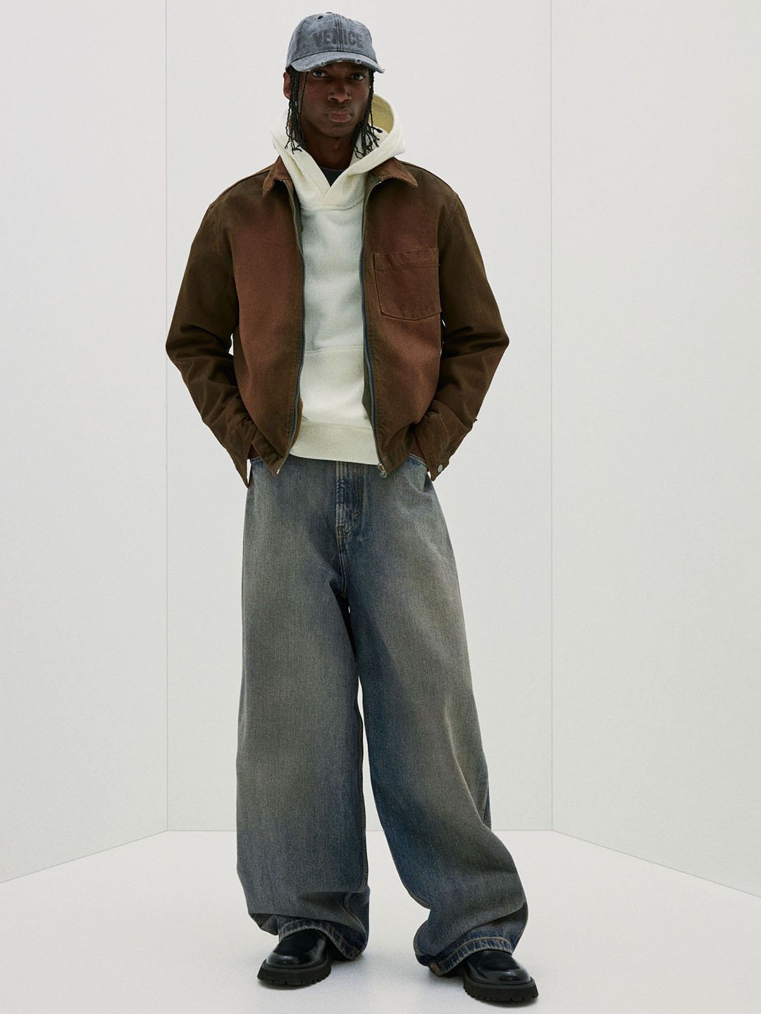 

H&M Super Baggy Jeans, Blue