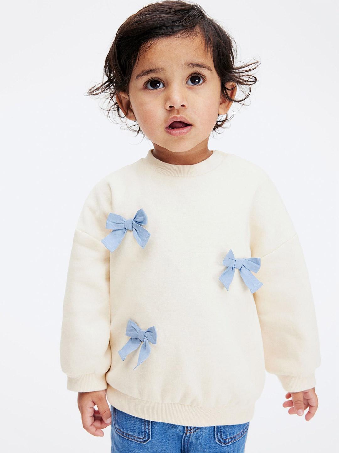 

H&M Girls Sweatshirt, White