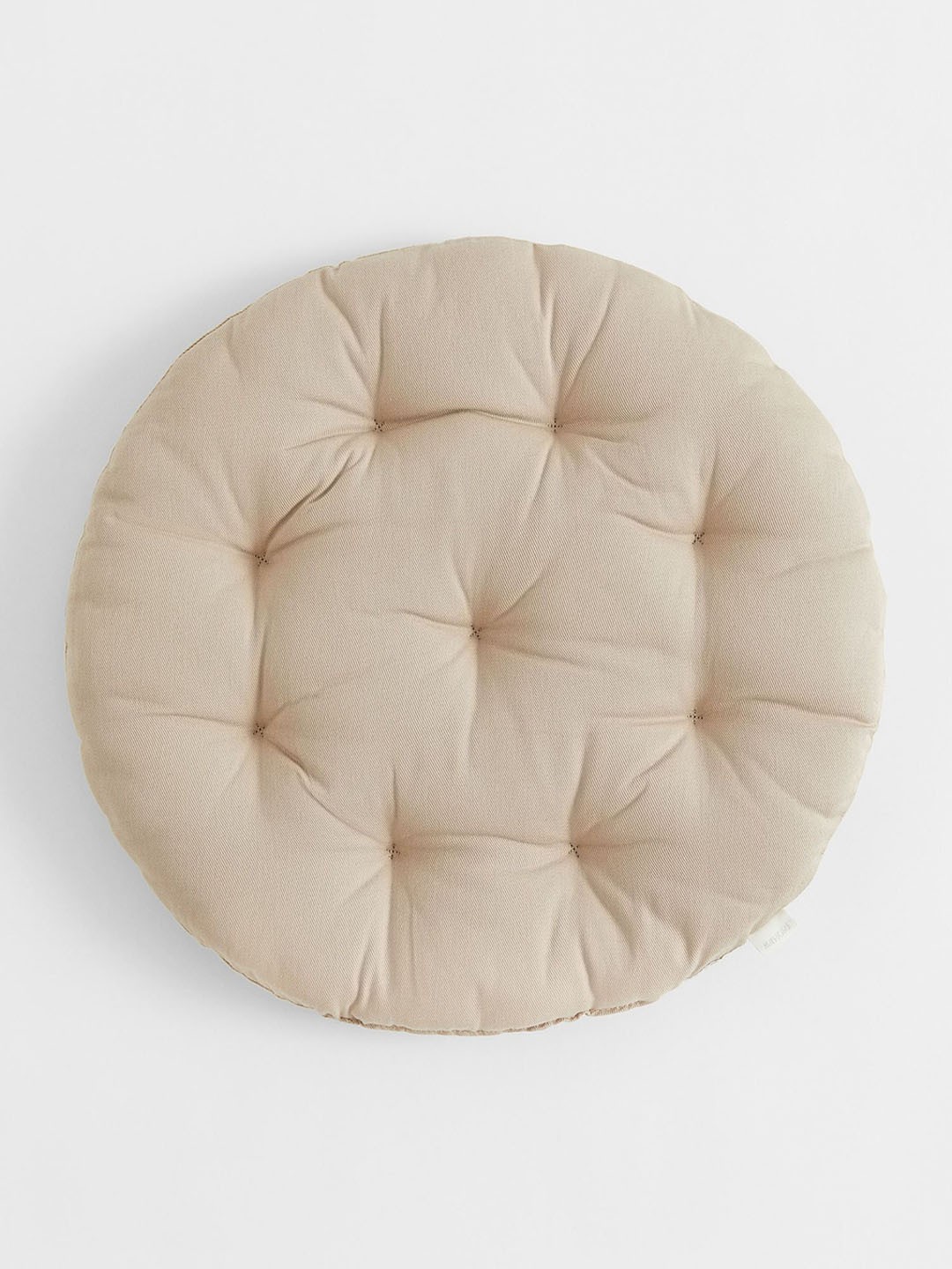 

H&M Round Twill Seat Cushion, Beige