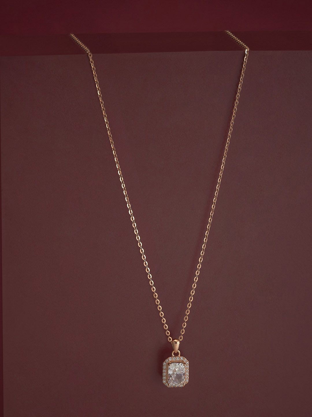 

Kushal's Fashion Jewellery 92.5 Silver Rose Gold-Plated Contemporary Pendants