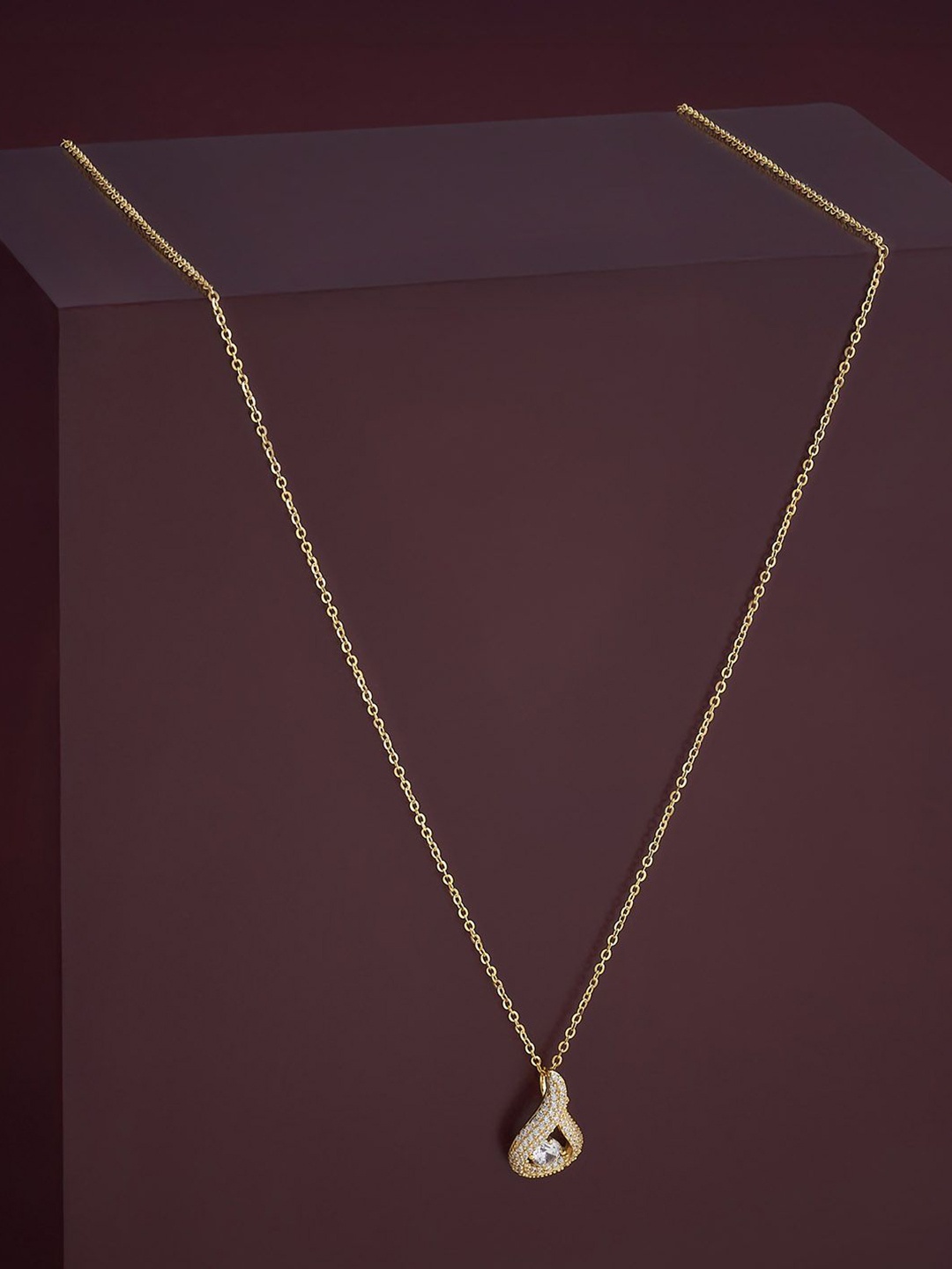 

Kushal's Fashion Jewellery 92.5 Silver White Gold-Plated Contemporary Pendants