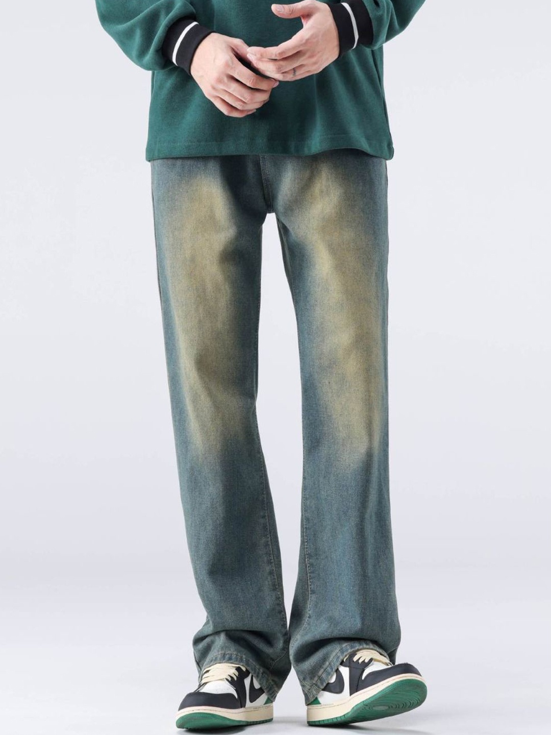 

HERE&NOW Men Light Fade Jeans, Blue