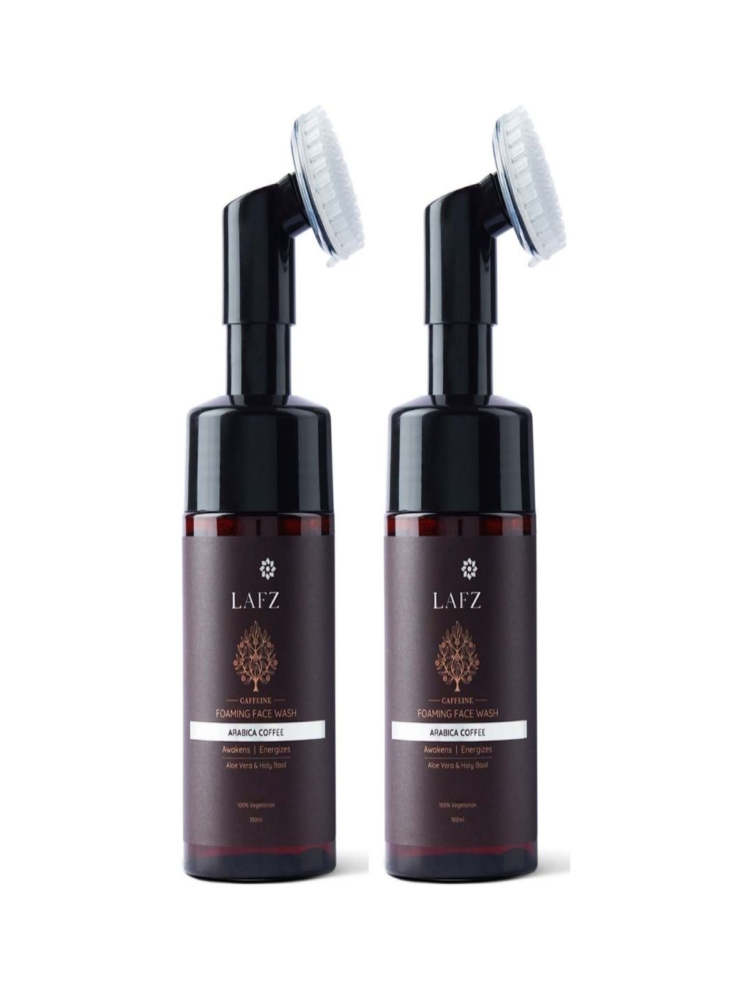 

LAFZ Set Of 2 Caffeine Foaming Face Wash For Glowing Skin- 100 ml Each, Transparent