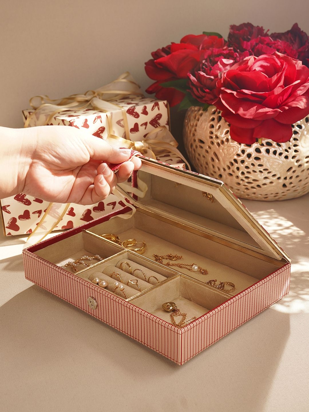 

Pure Home and Living Pink Set of 1 Regular Jewellery Organiser Organisers