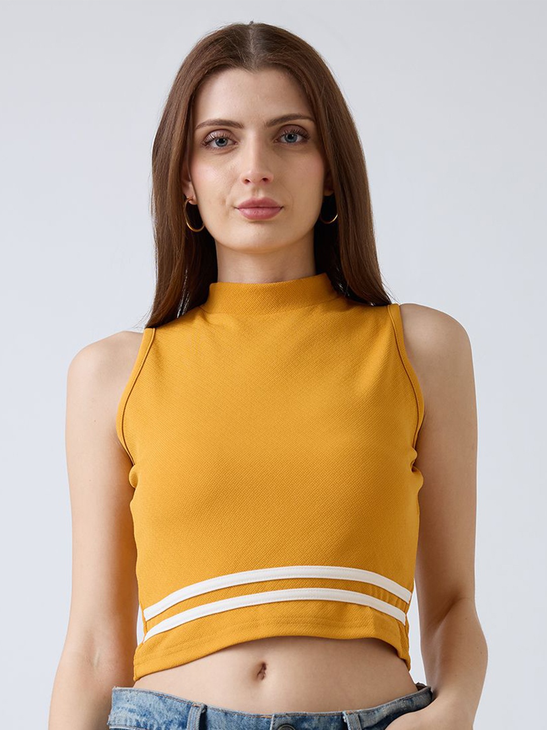 

SZN Crop Top, Yellow