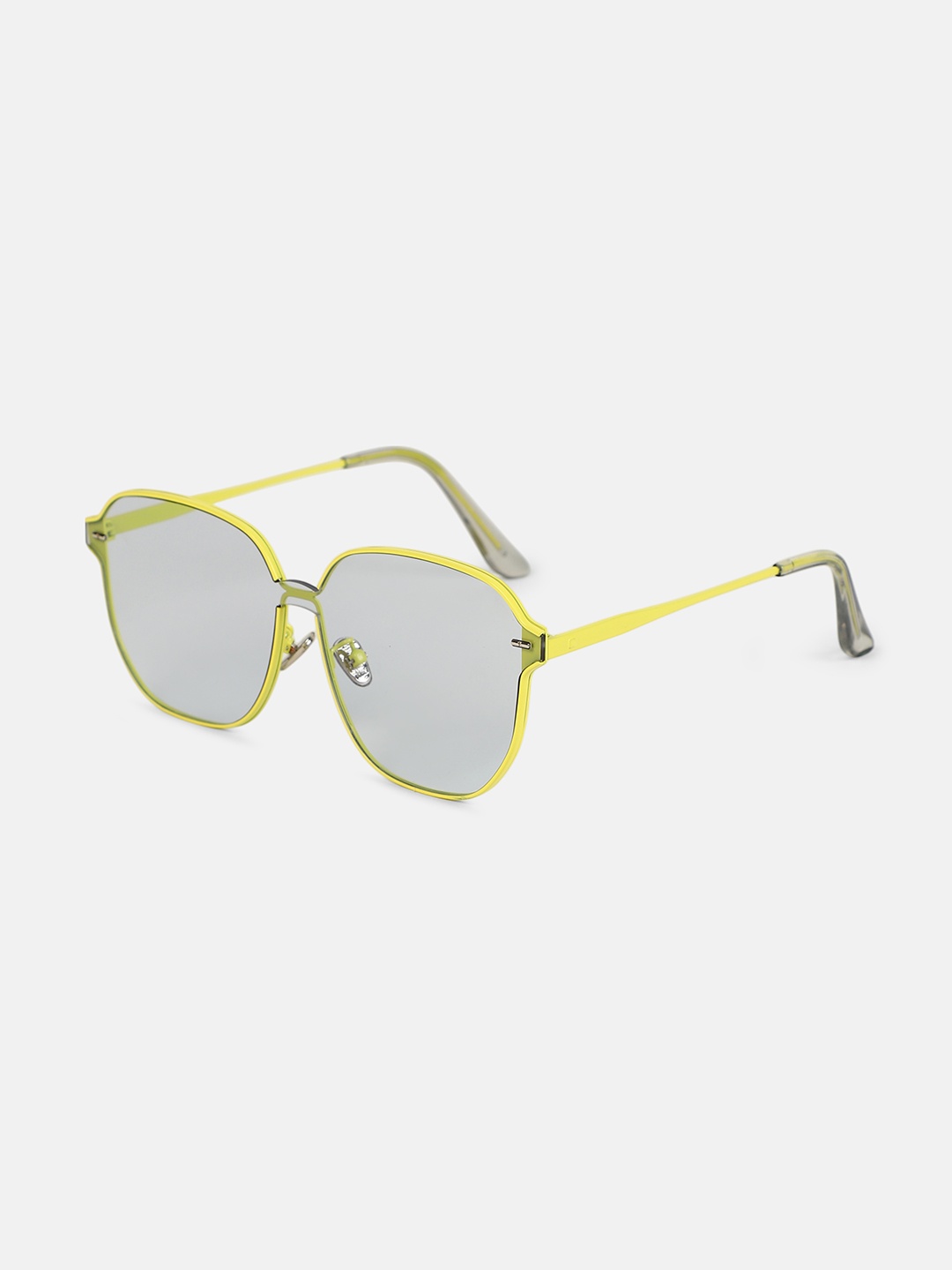 

HAUTE SAUCE by Campus Sutra Women The Rave Oversized Sunglass Neon Yellow