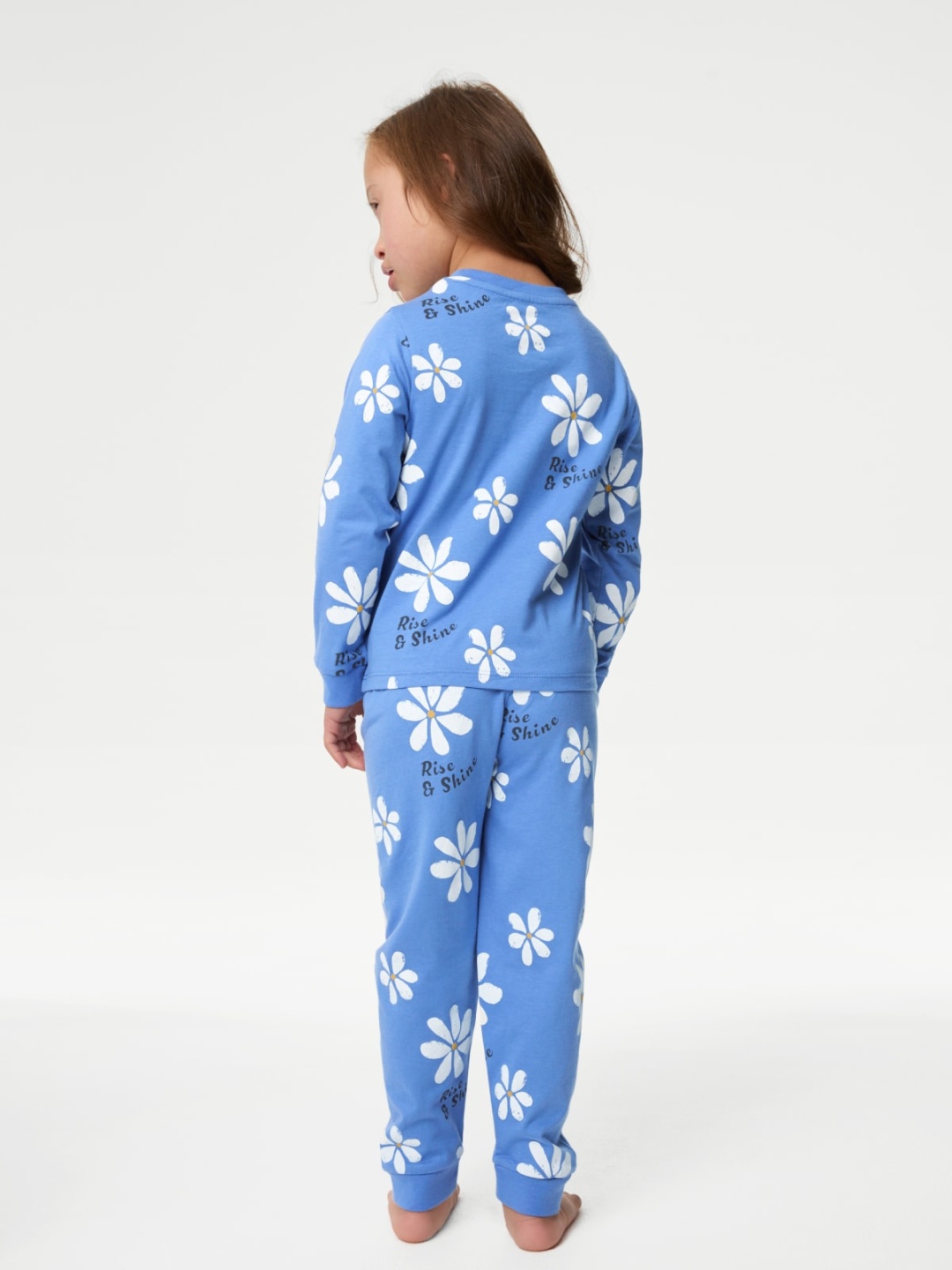 

Marks & Spencer Girls Printed Night suit, Blue