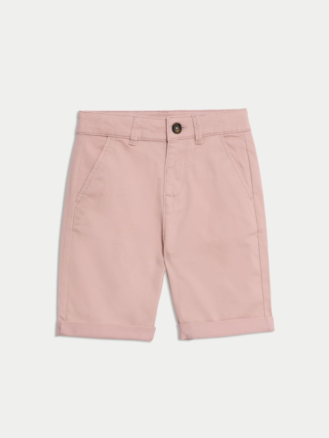 

Marks & Spencer Boys High-Rise Chino Shorts, Pink