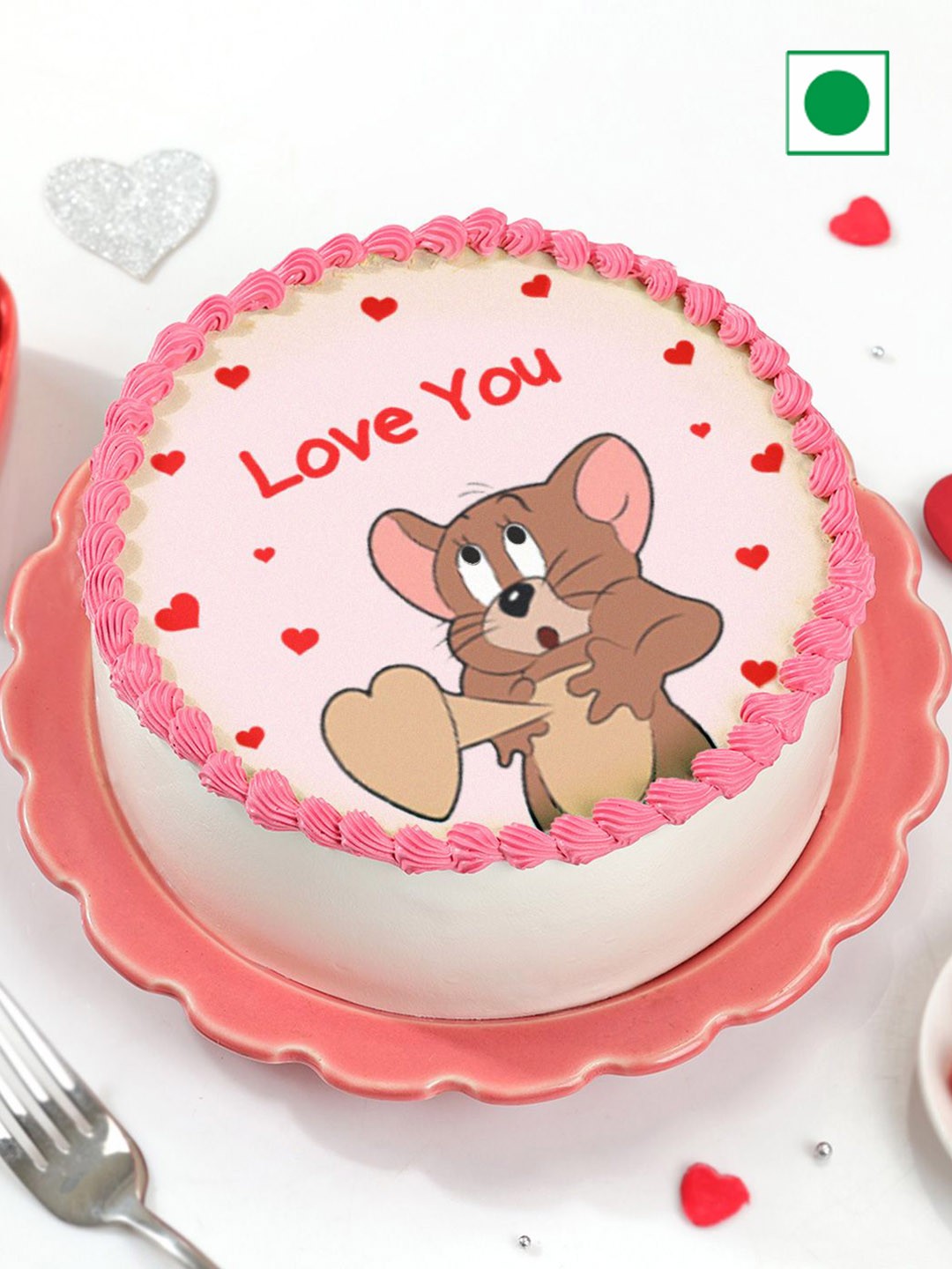 

IGP Red Velvet Eggless Round Shape Cake - 500g