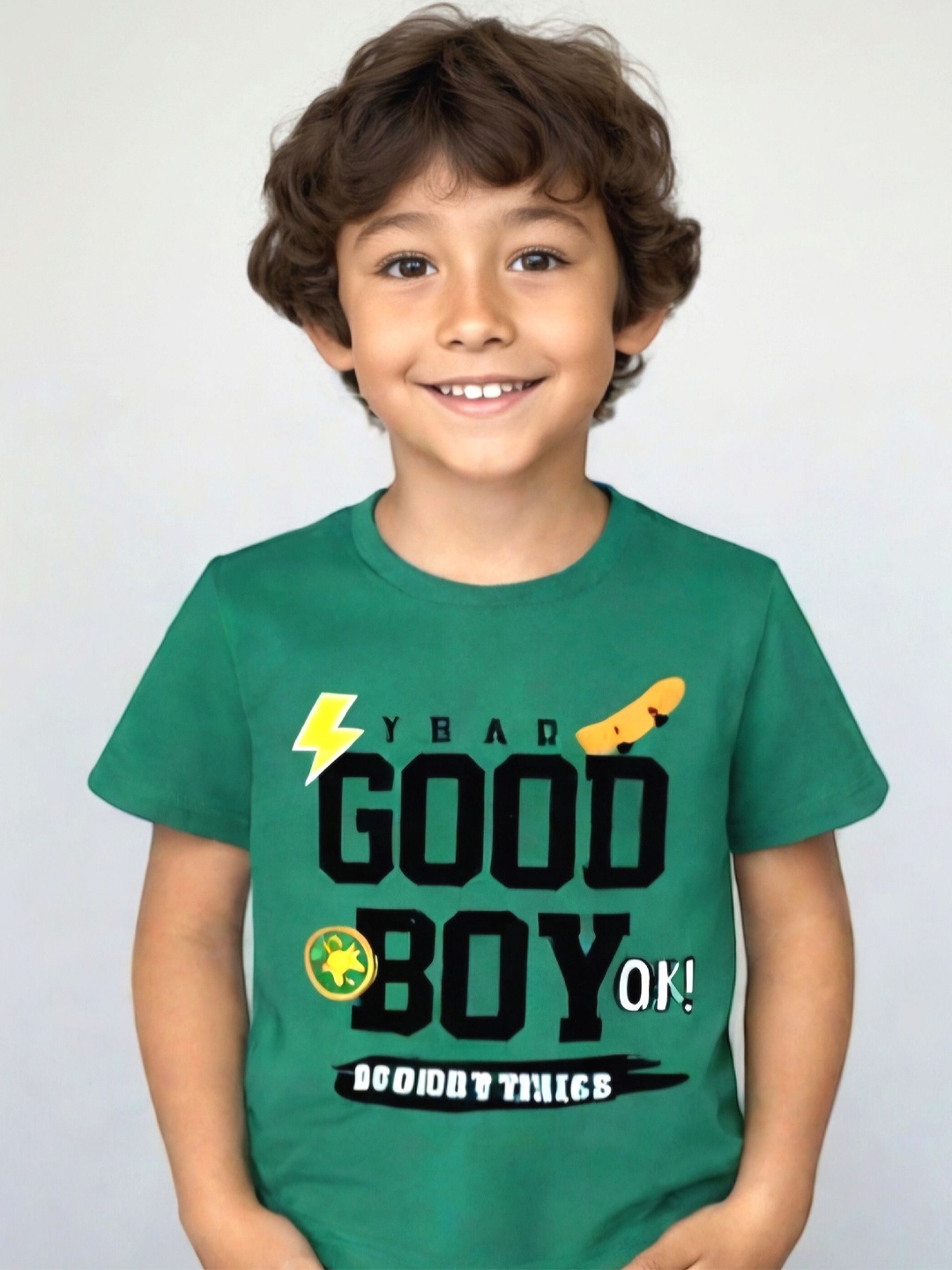 

SG-9 Boys Printed T-shirt with Shorts, Green