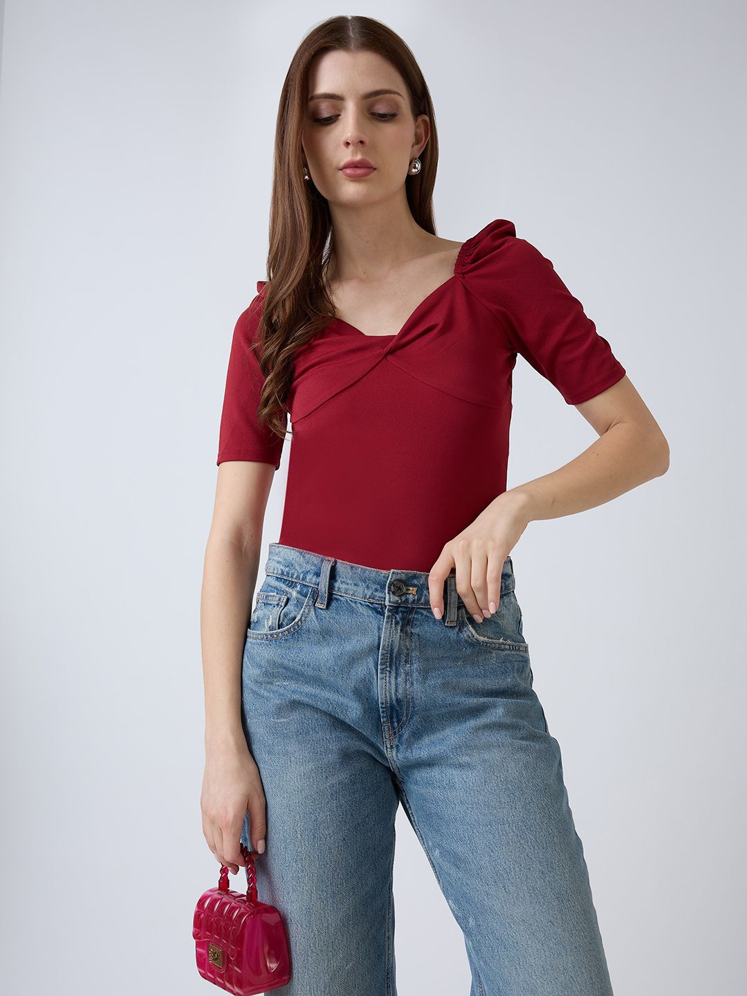 

SZN Crop Top, Maroon