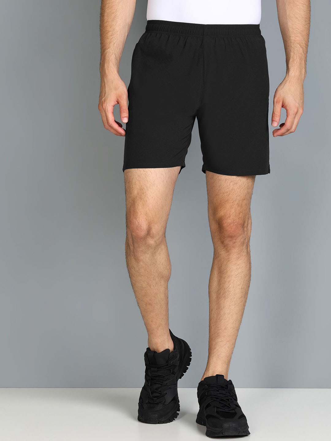 

Moda Rapido Men Slim Fit Sports Shorts, Black