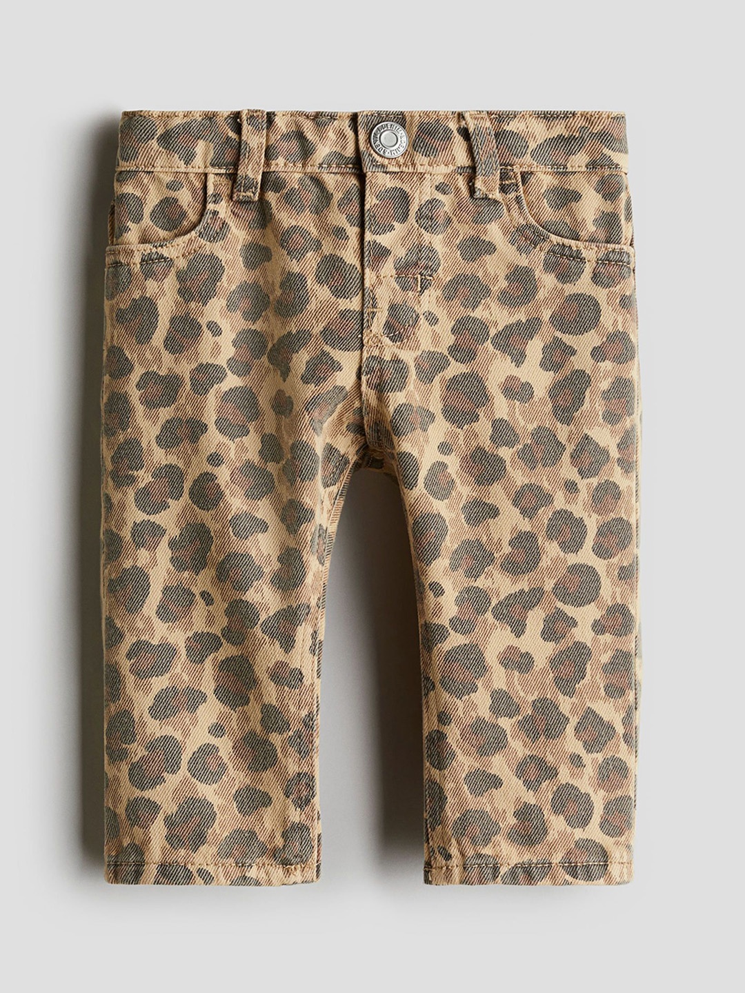 

H&M Girl Mid-Rise Regular Fit Jeans, Beige